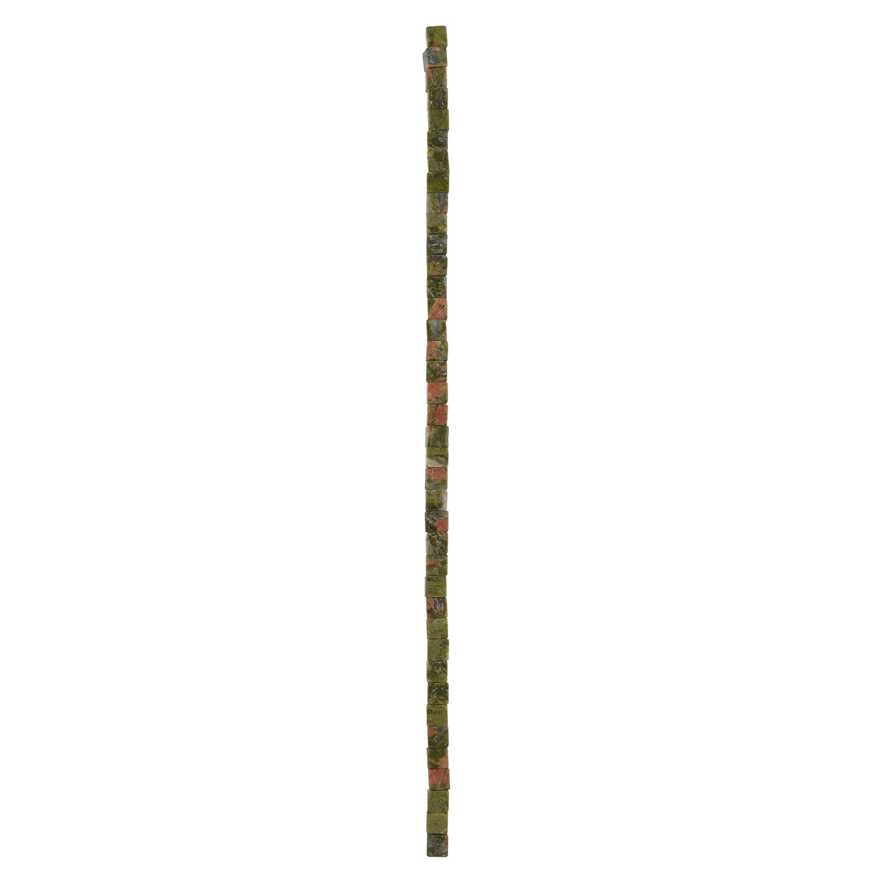 Green Unakite Cube Beads, 6mm by Bead Landing&#x2122;