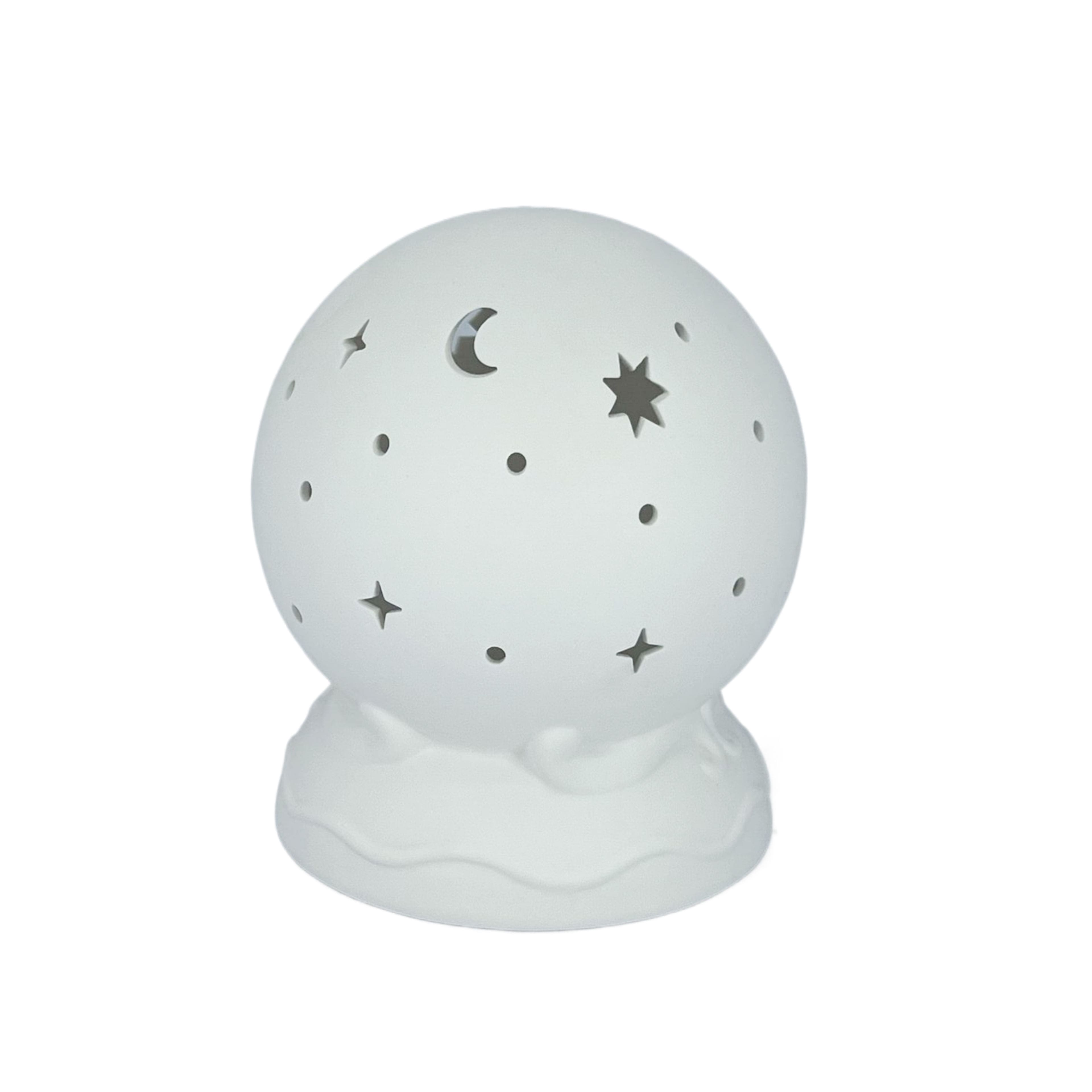 7&#x22; DIY Ceramic LED Crystal Ball D&#xE9;cor by Make Market&#xAE;