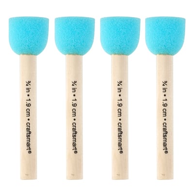  300 Count 1 Inch Sponge Brushes for Painting Wood Handle Foam  Brushes Small Lightweight Paint Sponges for DIY Crafts Acrylics Stains  Varnishes : Arts, Crafts & Sewing