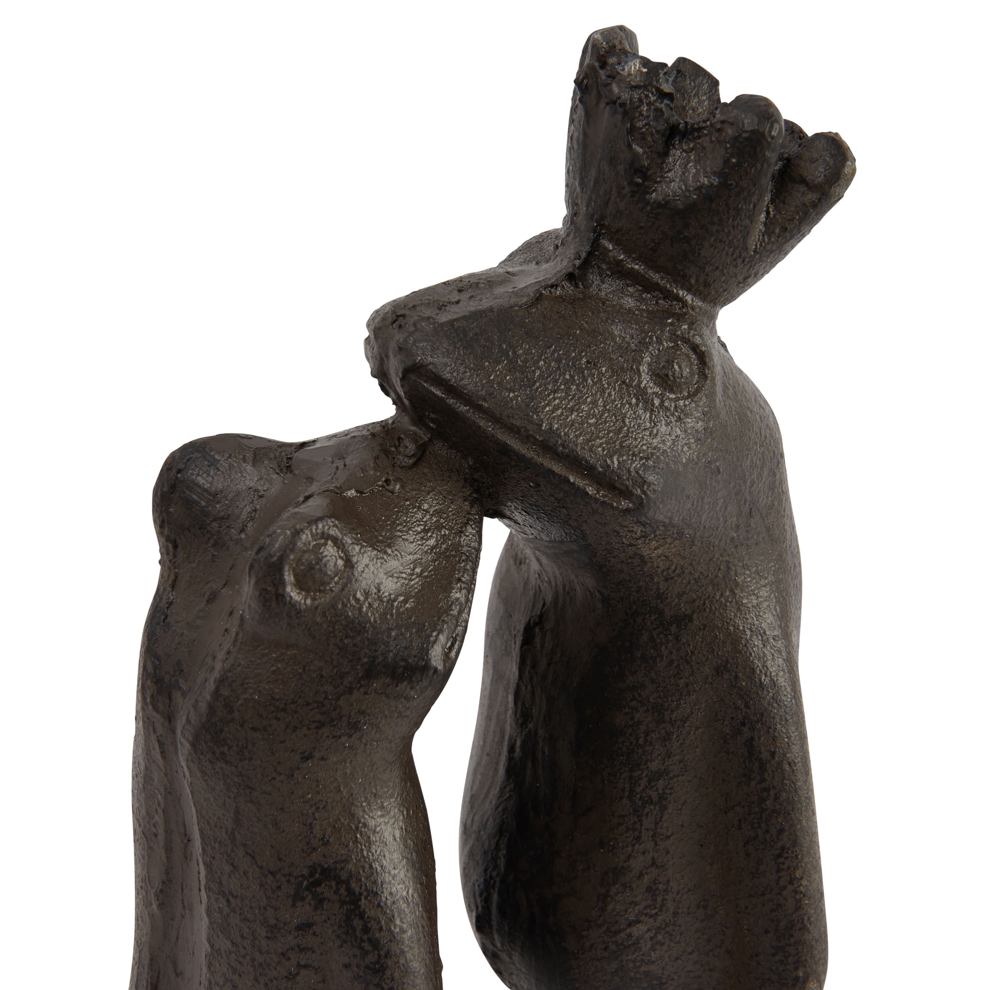 Hello Honey® 9" Black Iron Kissing Frog Prince Figurine