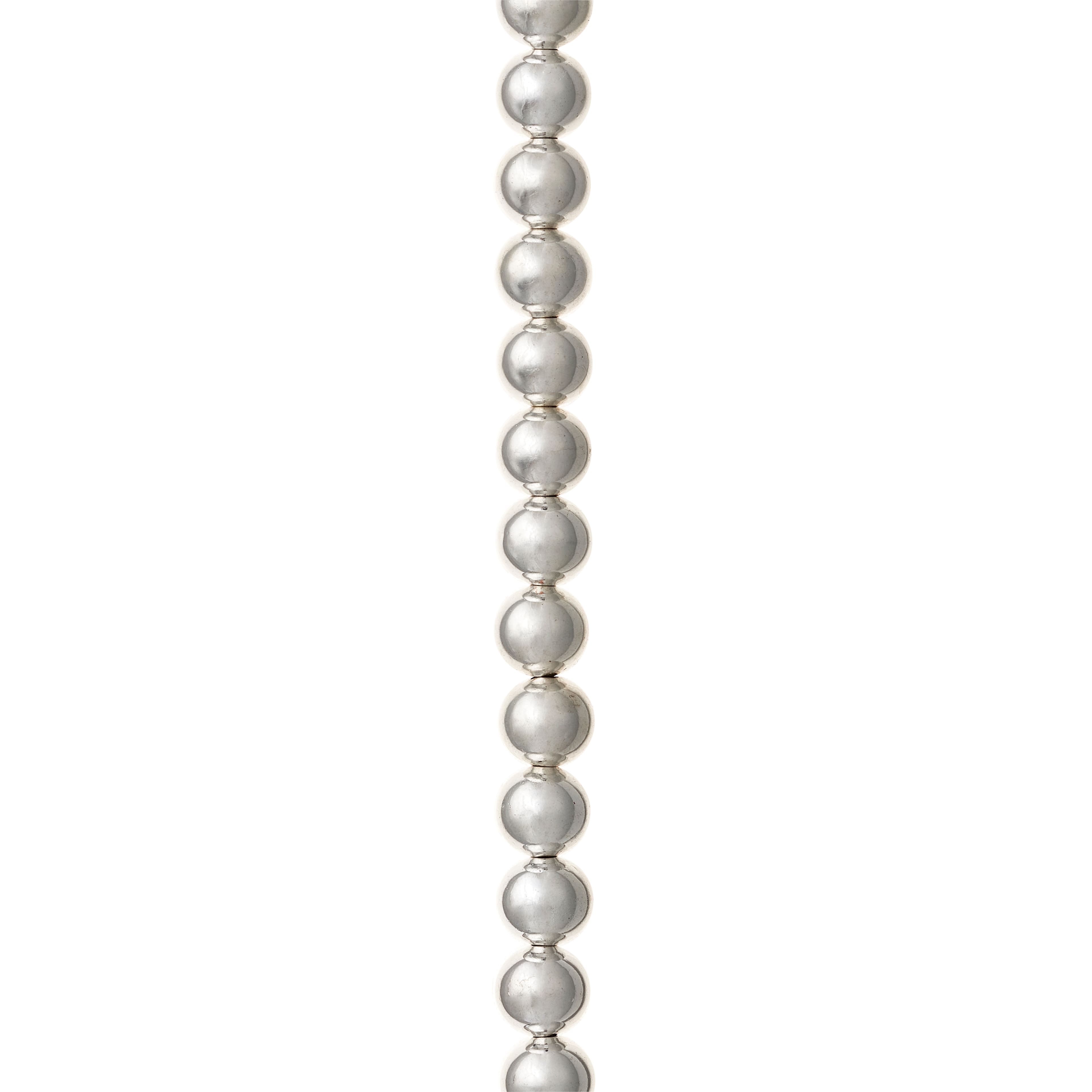 9 Pack: Sterling Silver-Plated Round Beads by Bead Landing™