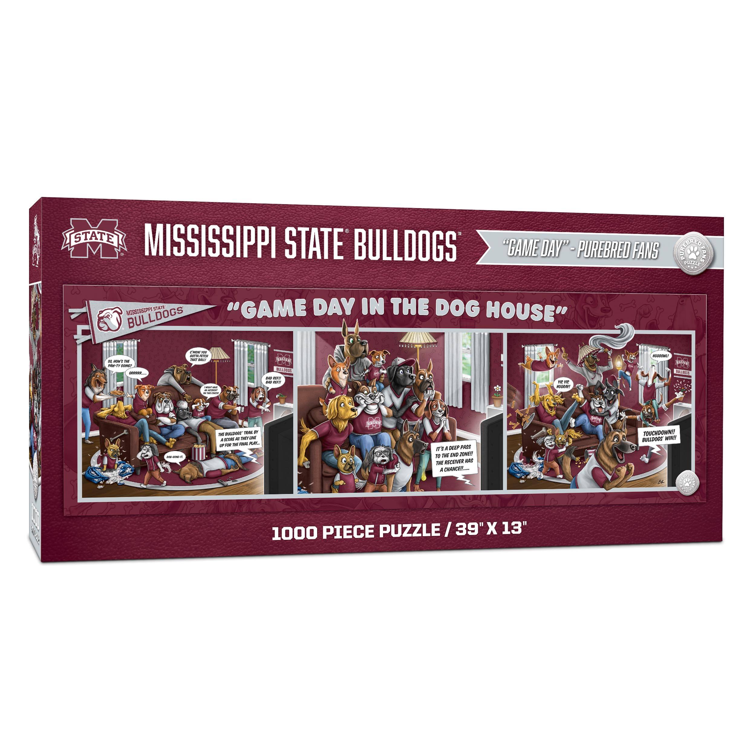 College Game Day in the Dog House 1,000 Piece Puzzle