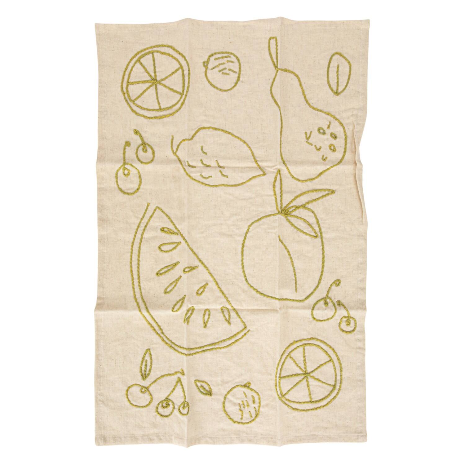 Hello Honey® Fruit, Garden & Wine Cotton & Linen Tea Towels, 3ct.
