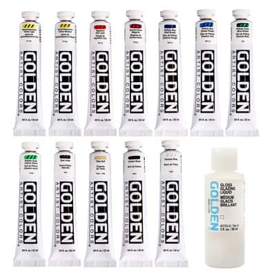 Golden Heavy Body Acrylic 12 Color Mixing Set Michaels Golden Heavy Body Acrylic 12 Color Mixing Set Michaels