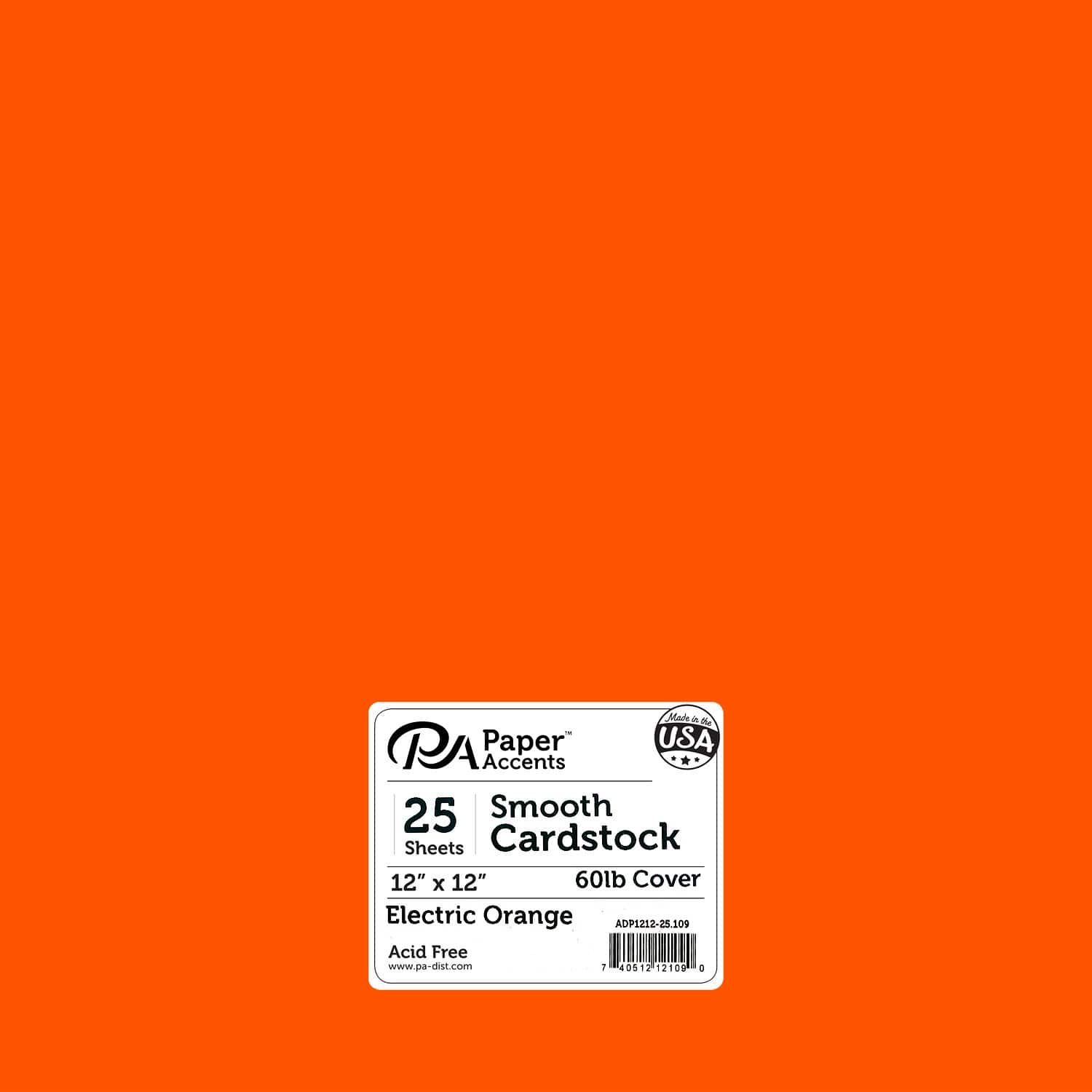 PA Paper&#x2122; Accents 12&#x22; x 12&#x22; 65lb. Smooth Cardstock, 25 Sheets
