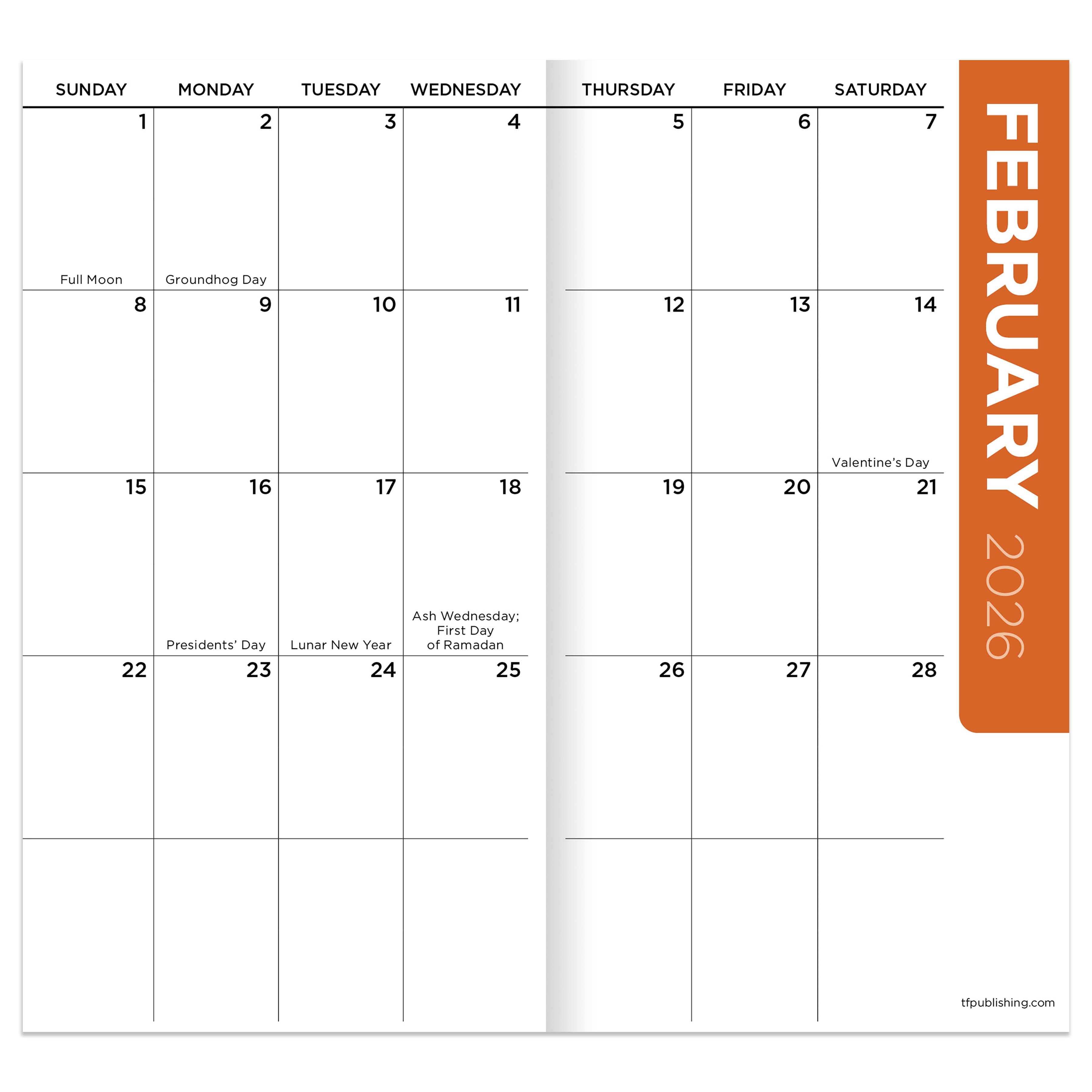 2026-2027 Tie Dye Small Monthly Pocket Planner