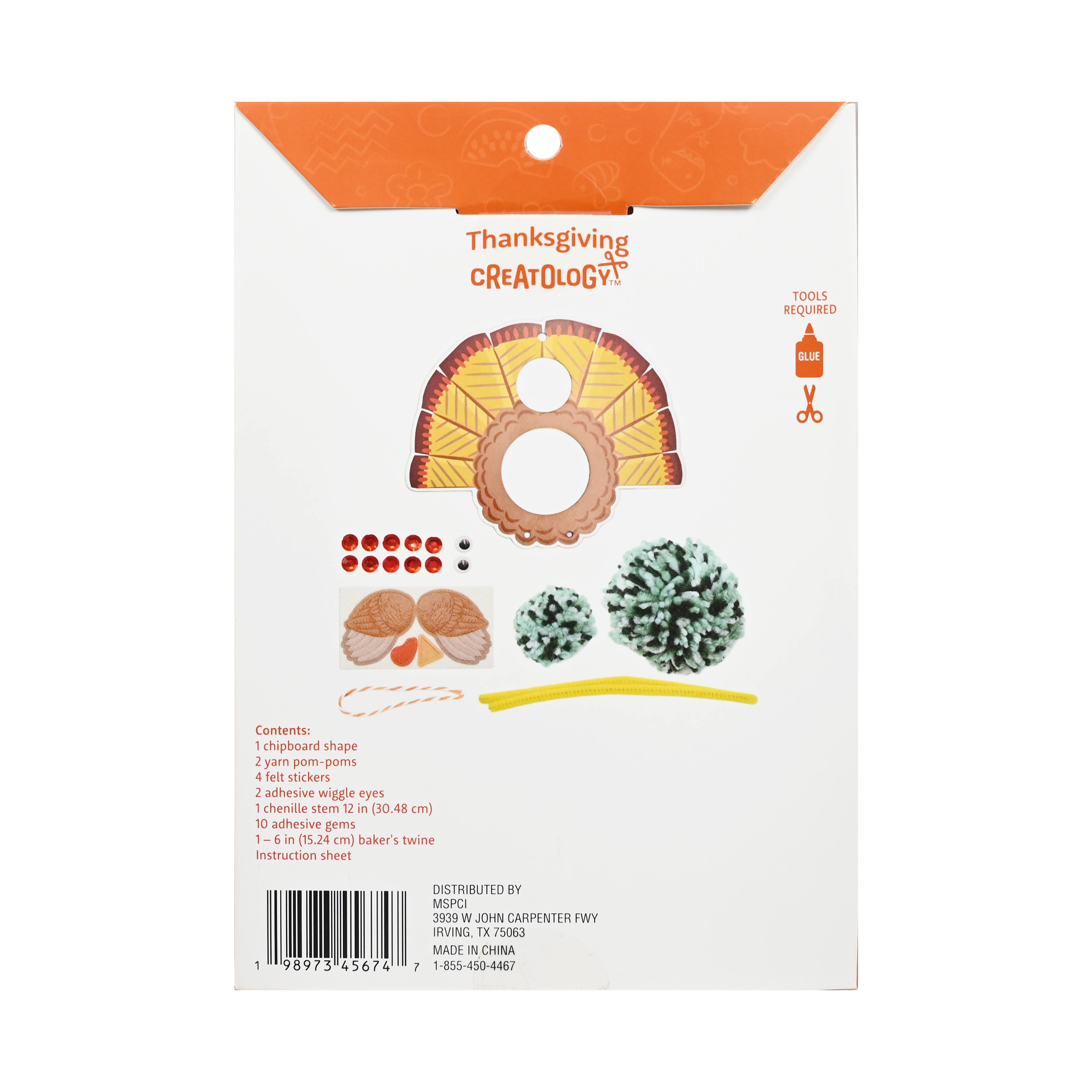 Turkey Pom Pom Craft Kit by Creatology&#x2122;