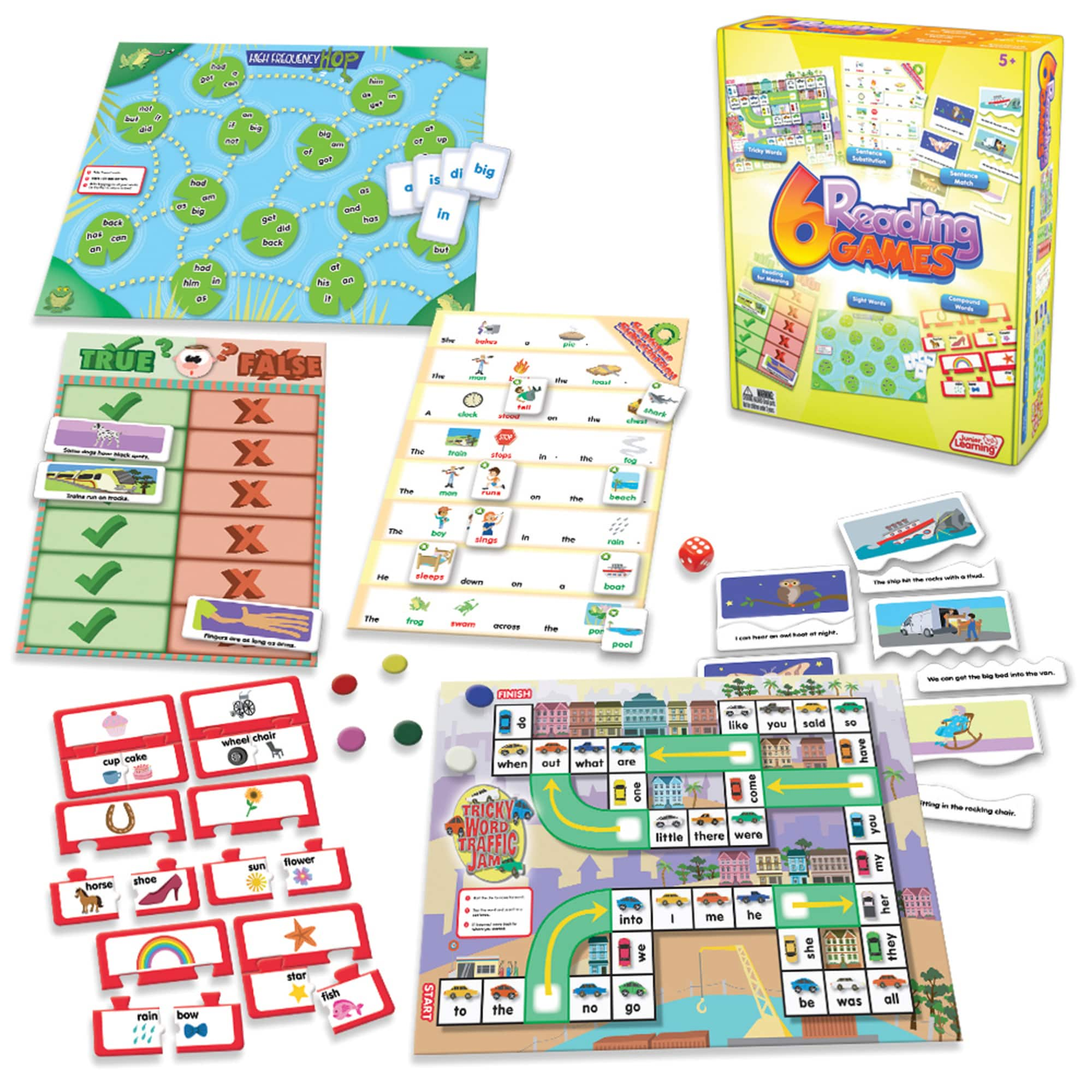 Junior Learning&#xAE; 6 Reading Games Set