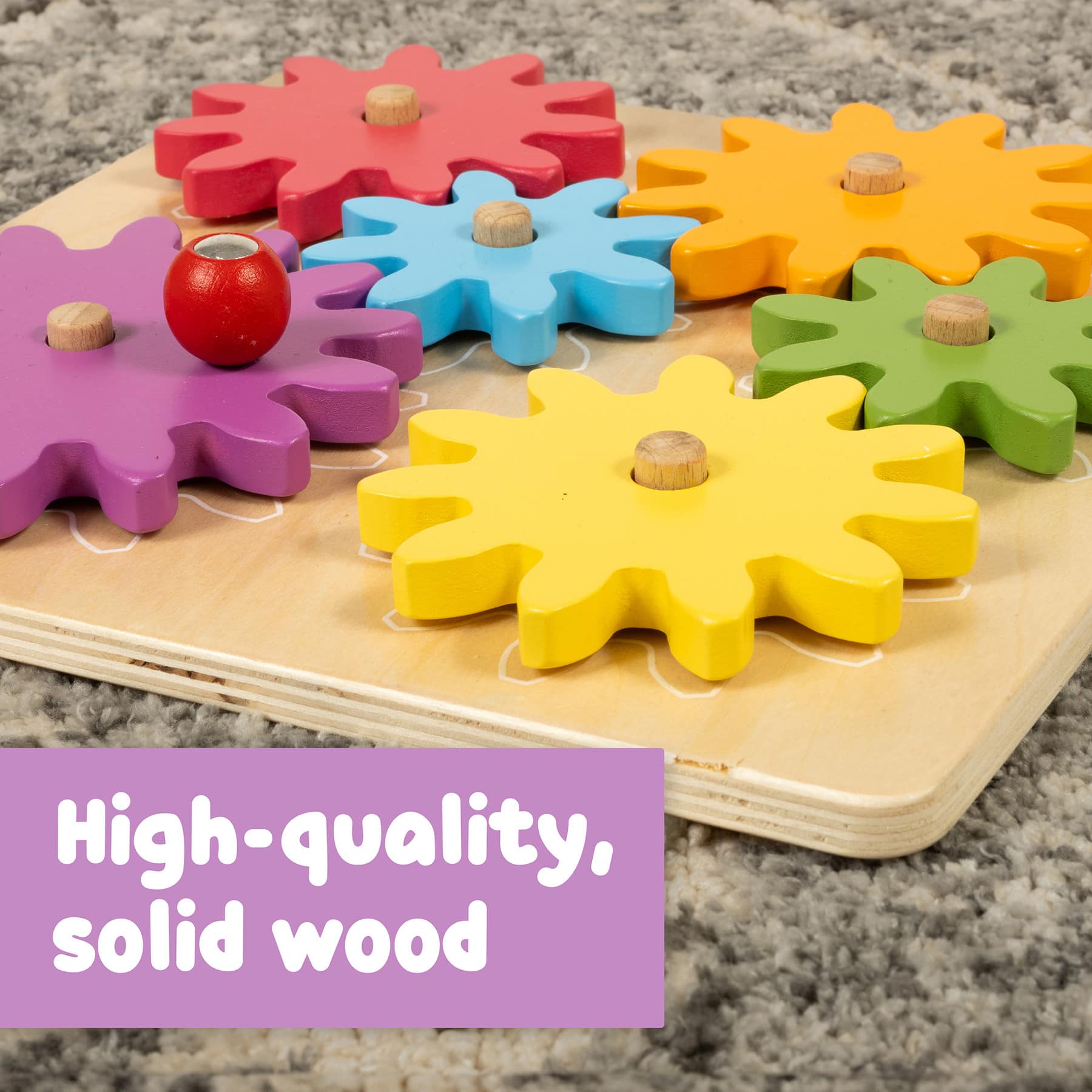 Spark & Wow™ Spinny Gears Wooden Puzzle Board Kit