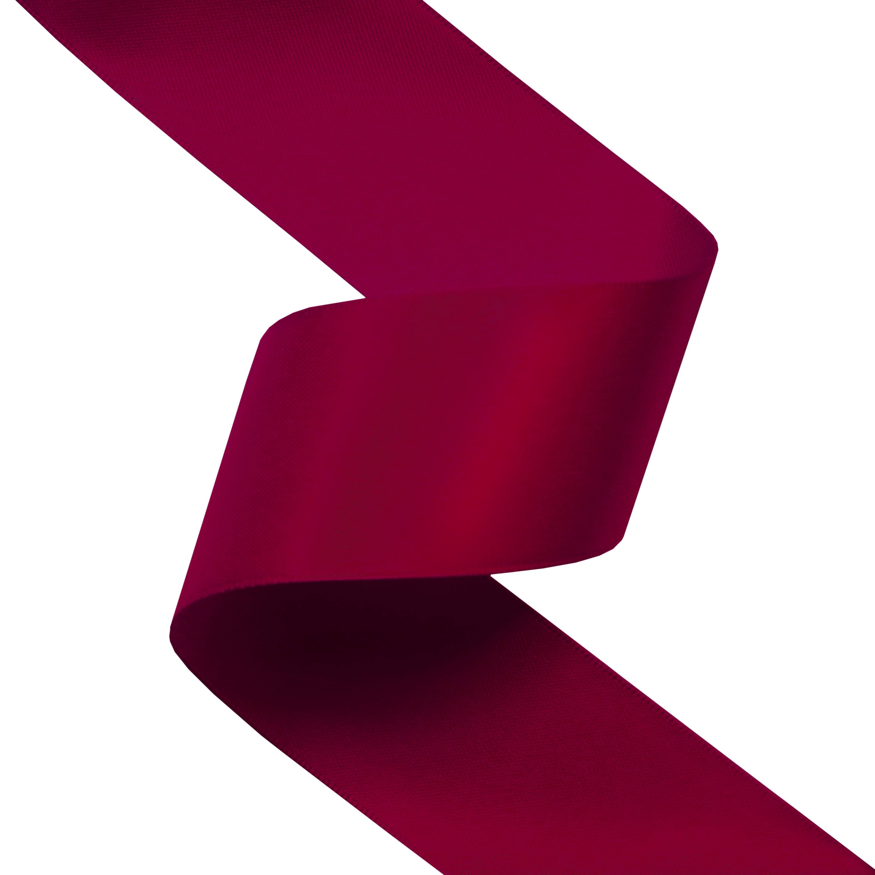 Gwen Studios Double Faced Satin Ribbon in Burgundy | 1.5 x 50yd | Michaels