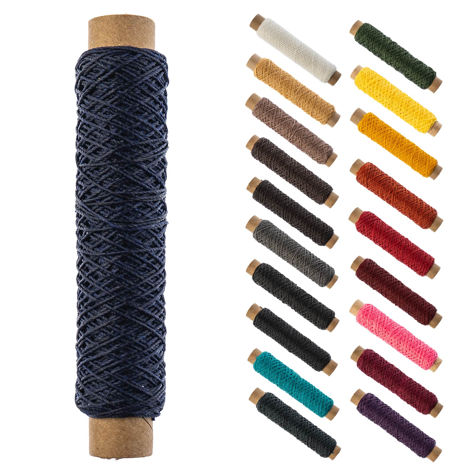 Gudebrod 0.018" 3 Ply Waxed Thread Bobbin, 75ft.