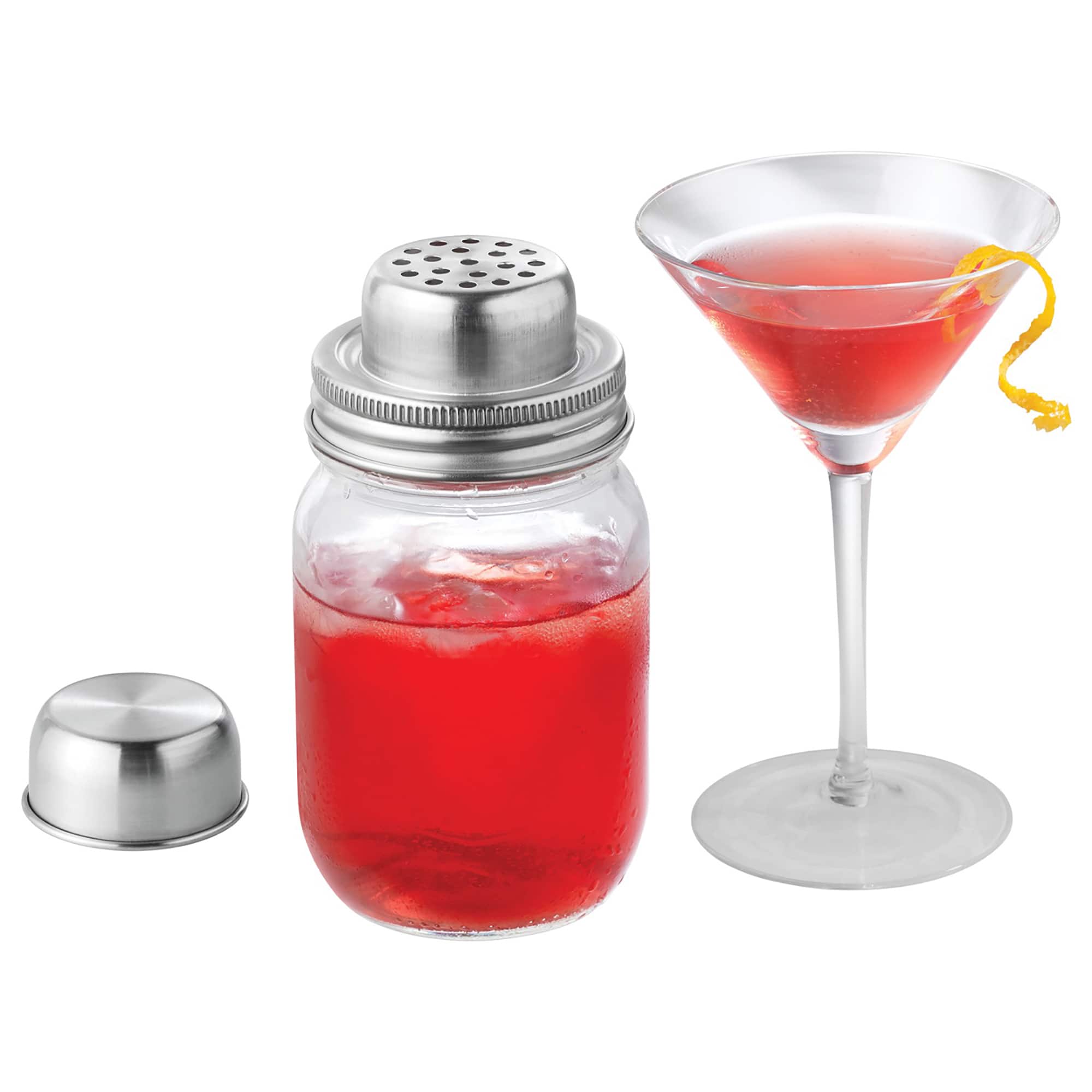 Starfrit Cocktail Shaker Lid &#x26; Pourer for Mason Jars