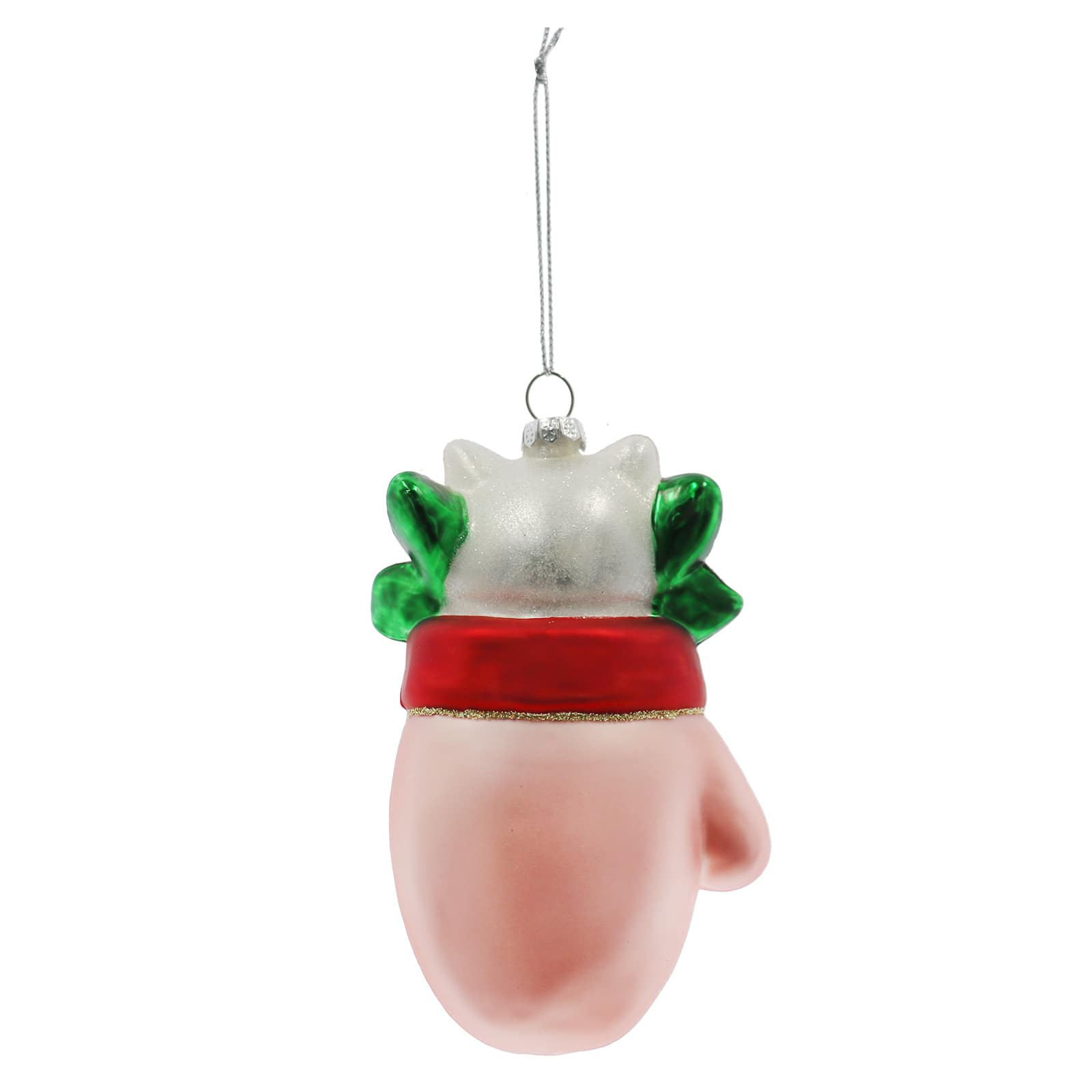 5&#x22; Kitten in a Mitten Glass Ornament by Ashland&#xAE;