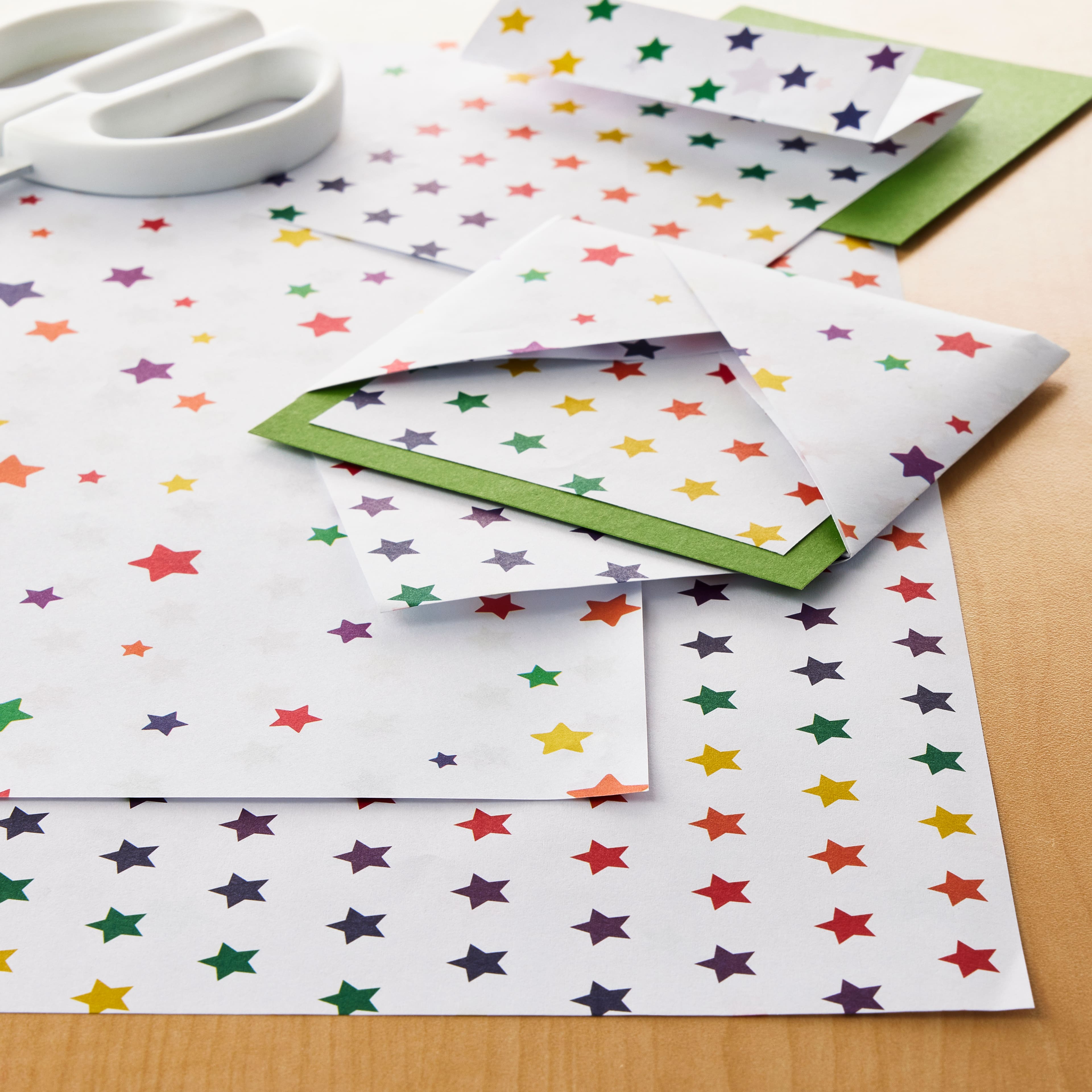 Rainbow Star Double-Sided Cardstock Paper by Recollections&#x2122;, 12&#x22; x 12&#x22;