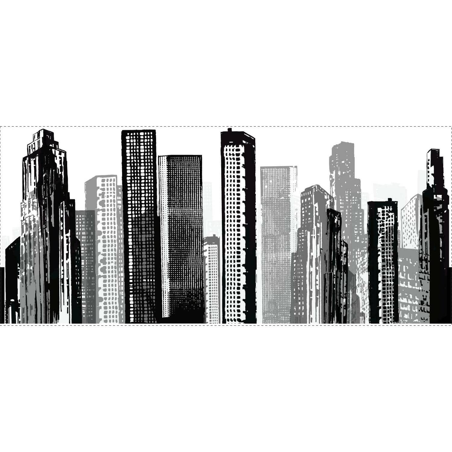 RoomMates Cityscape Peel & Stick Giant Wall Decal