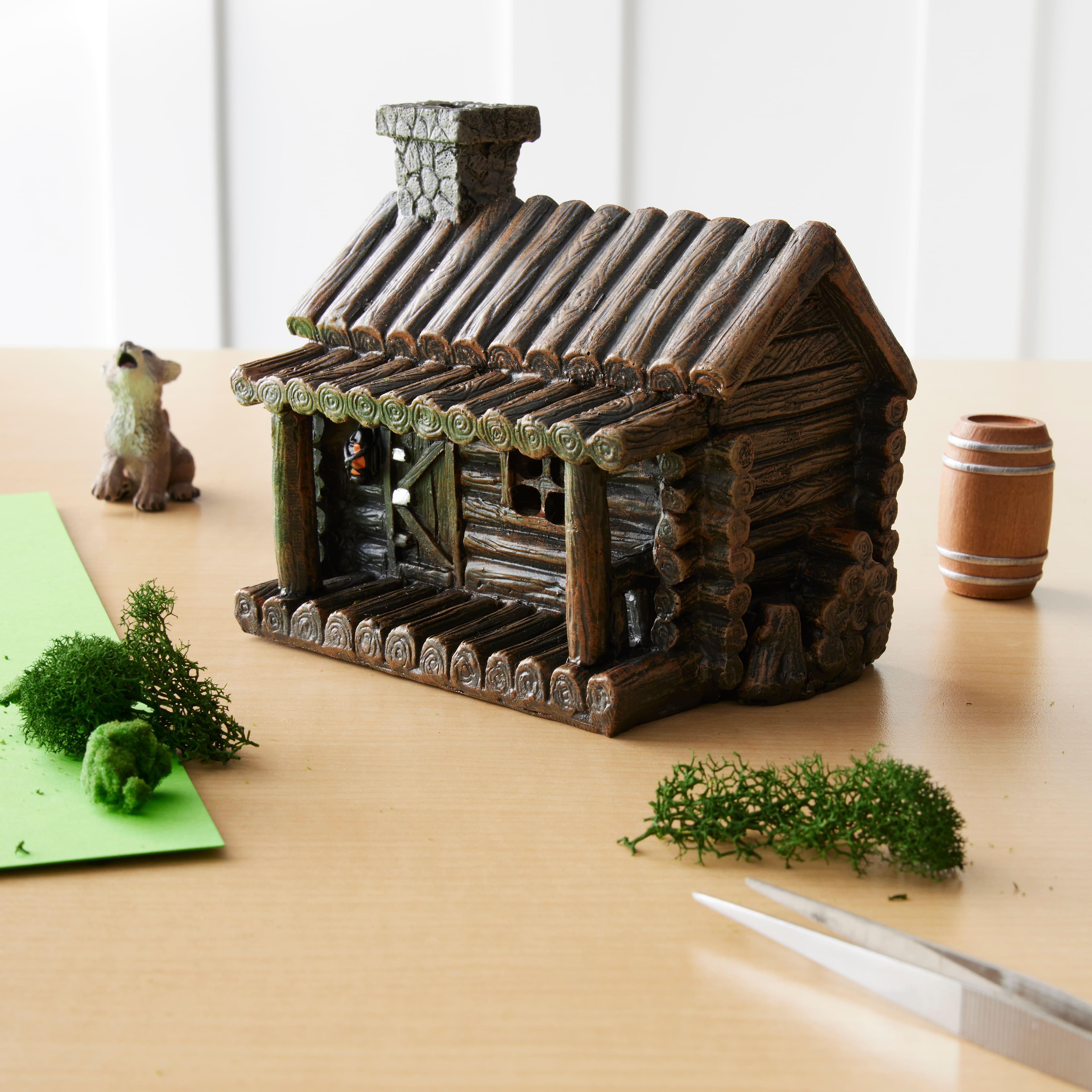 6 Pack: Mini Log Cabin by Make Market&#xAE;