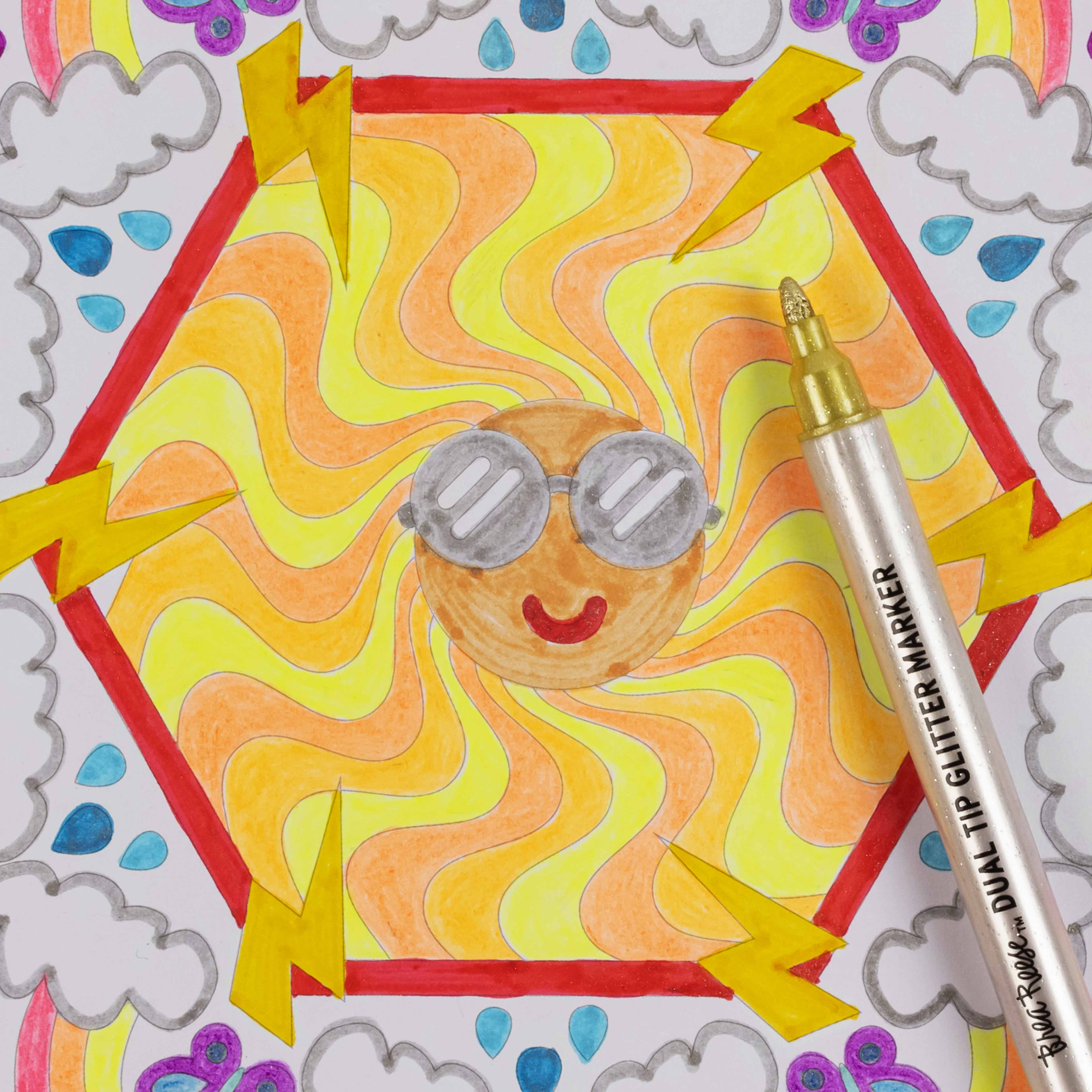 VIVID by Brea Reese&#xAE; Mandala Mixed Media Coloring Pad