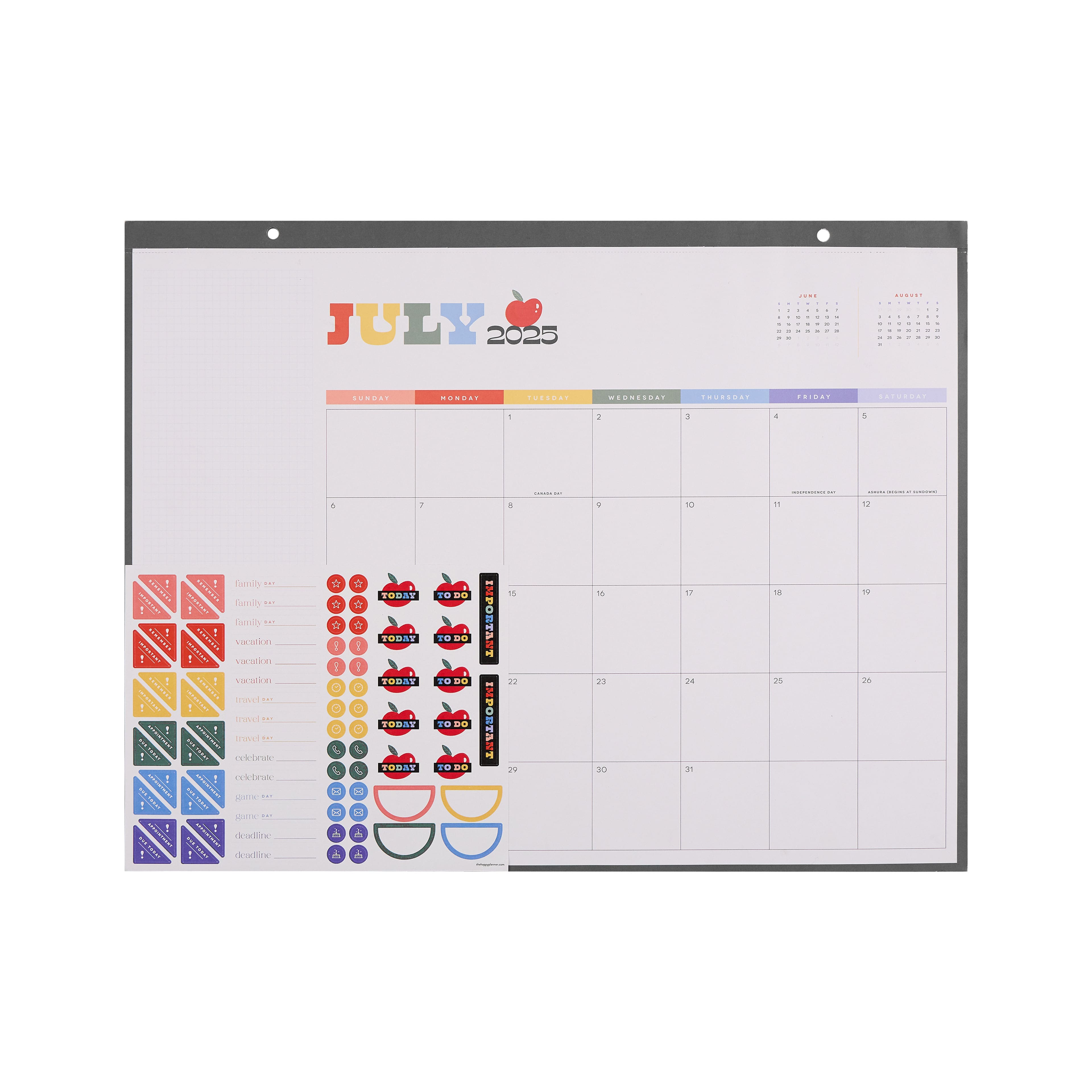 The Happy Planner&#xAE; Teachers Are Heroes 12-Month Teacher Desk Calendar