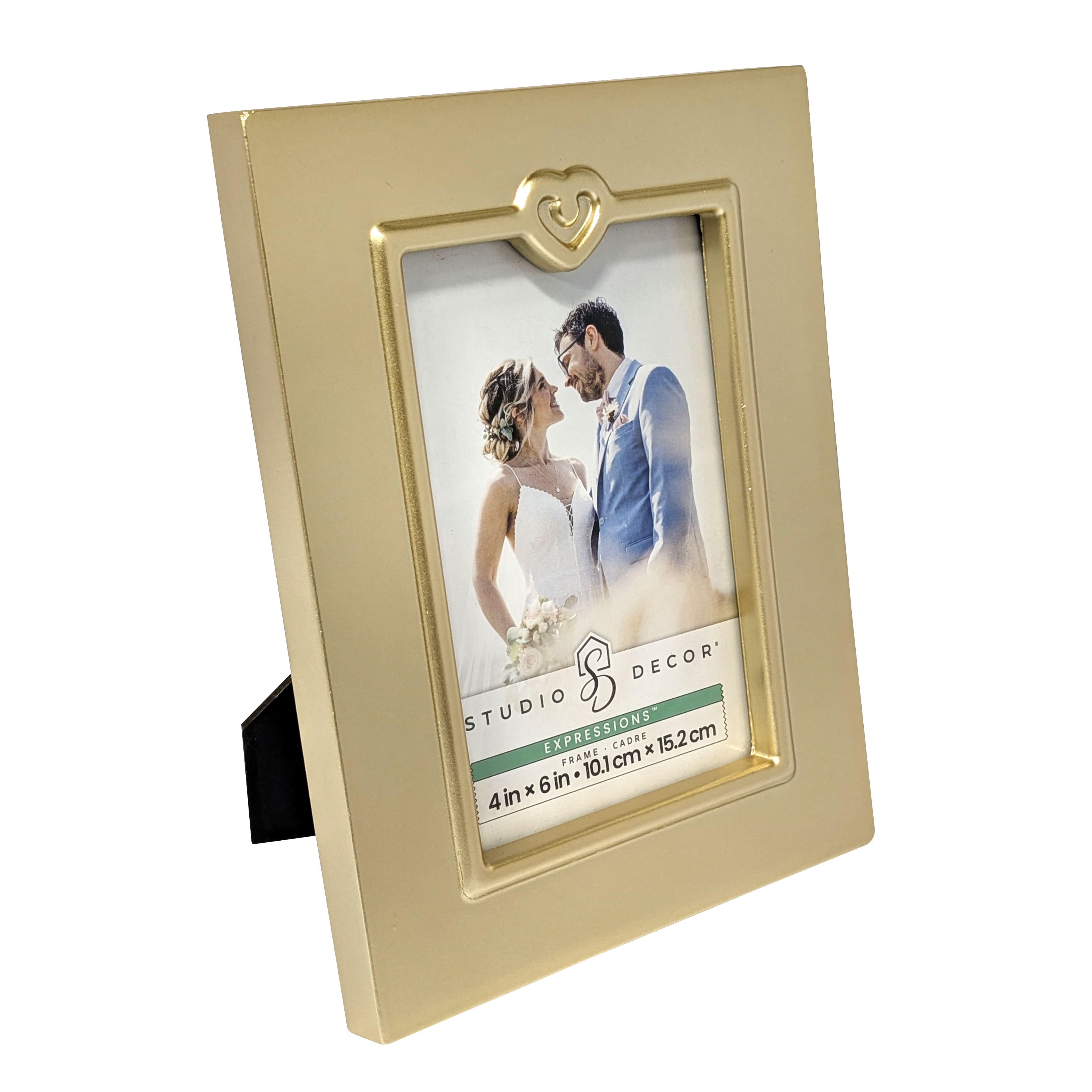 6 Pack: Expressions&#x2122; Gold Frame with Heart Icon by Studio D&#xE9;cor&#xAE;