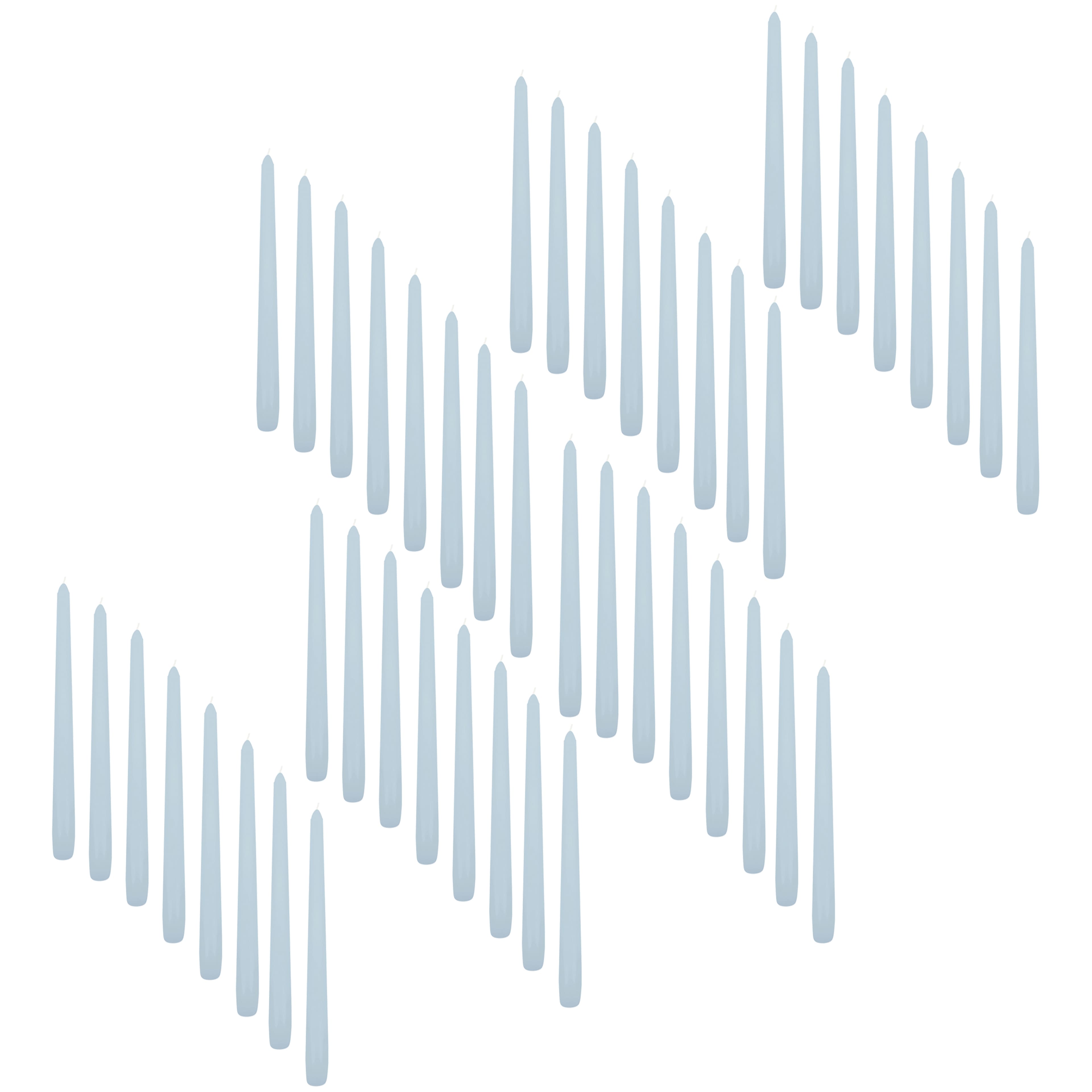 48 Pack: 10" Light Blue Taper Candle by Ashland®