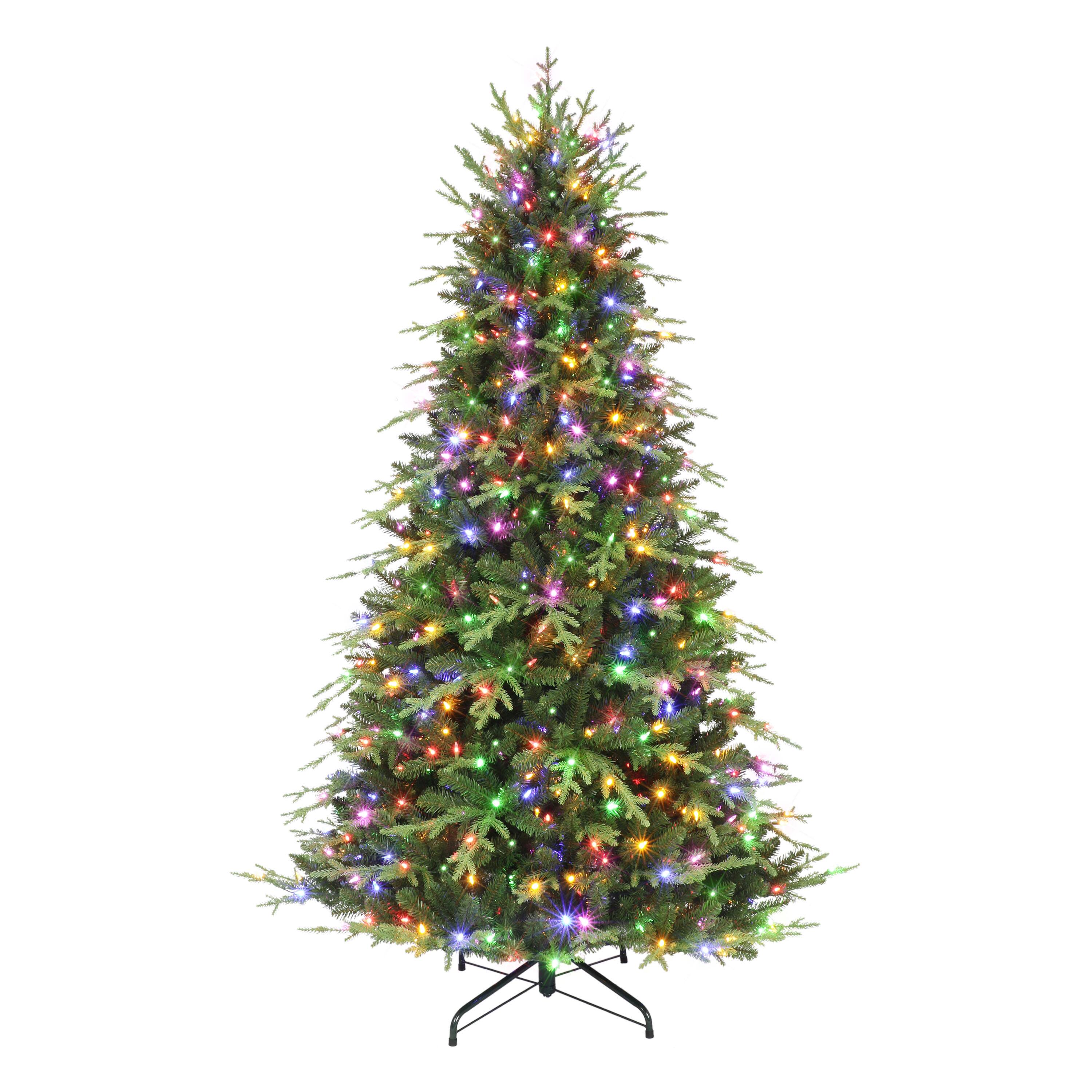 7.5ft. Pre-Lit Galveston Fir Artificial Christmas Tree, Color-Select LED Lights