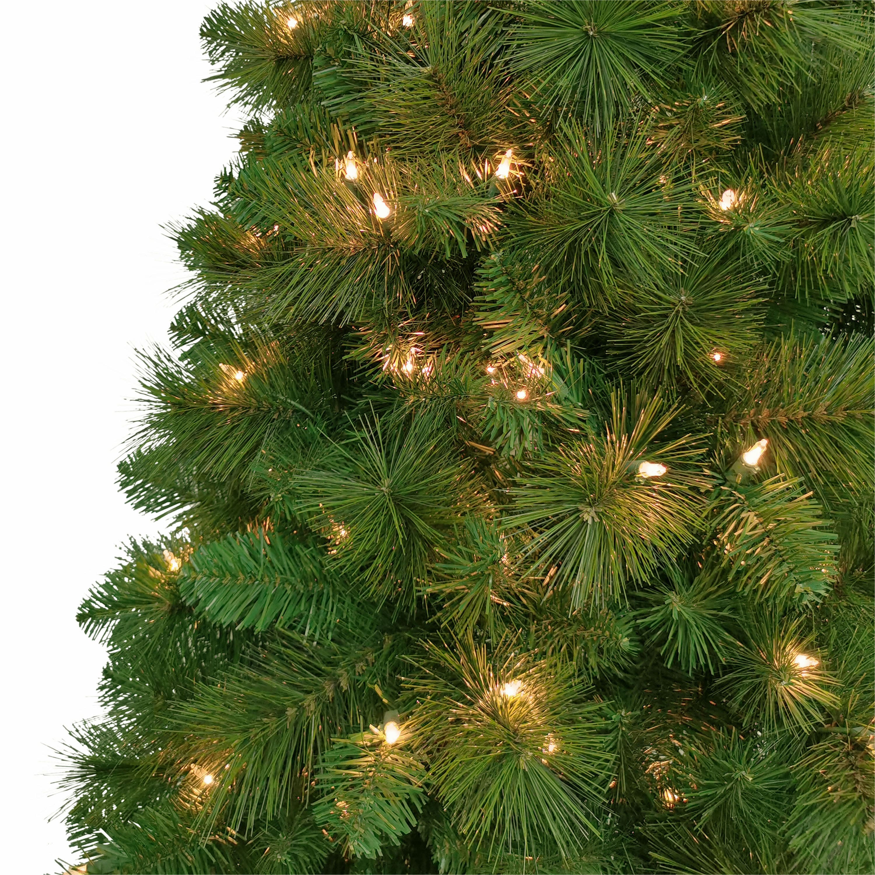 6.5ft. PreLit Wall Half Artificial Christmas Tree, Clear Lights Shop All Christmas Trees