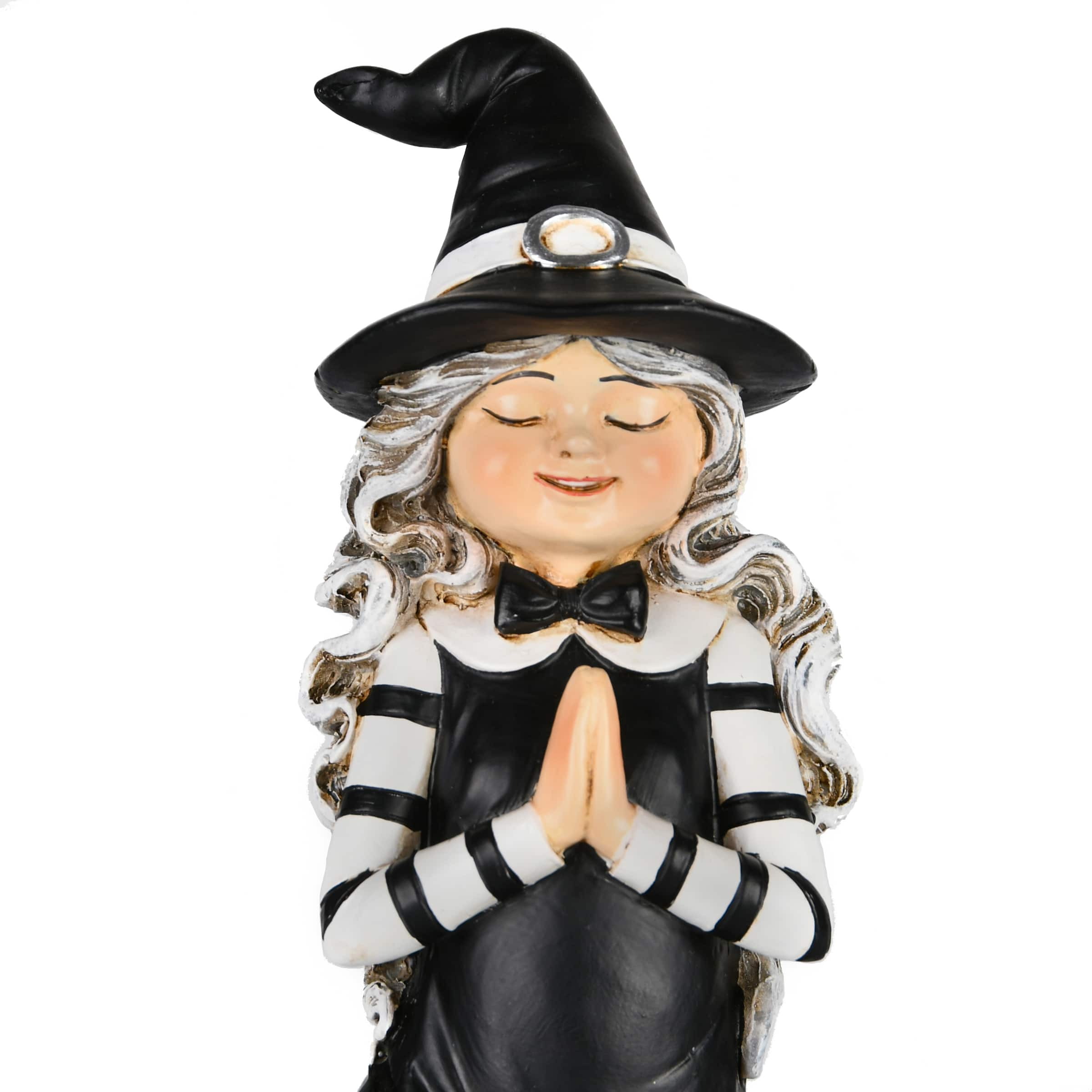 9&#x27;&#x27; Yoga Pose Witch Tabletop Halloween D&#xE9;cor