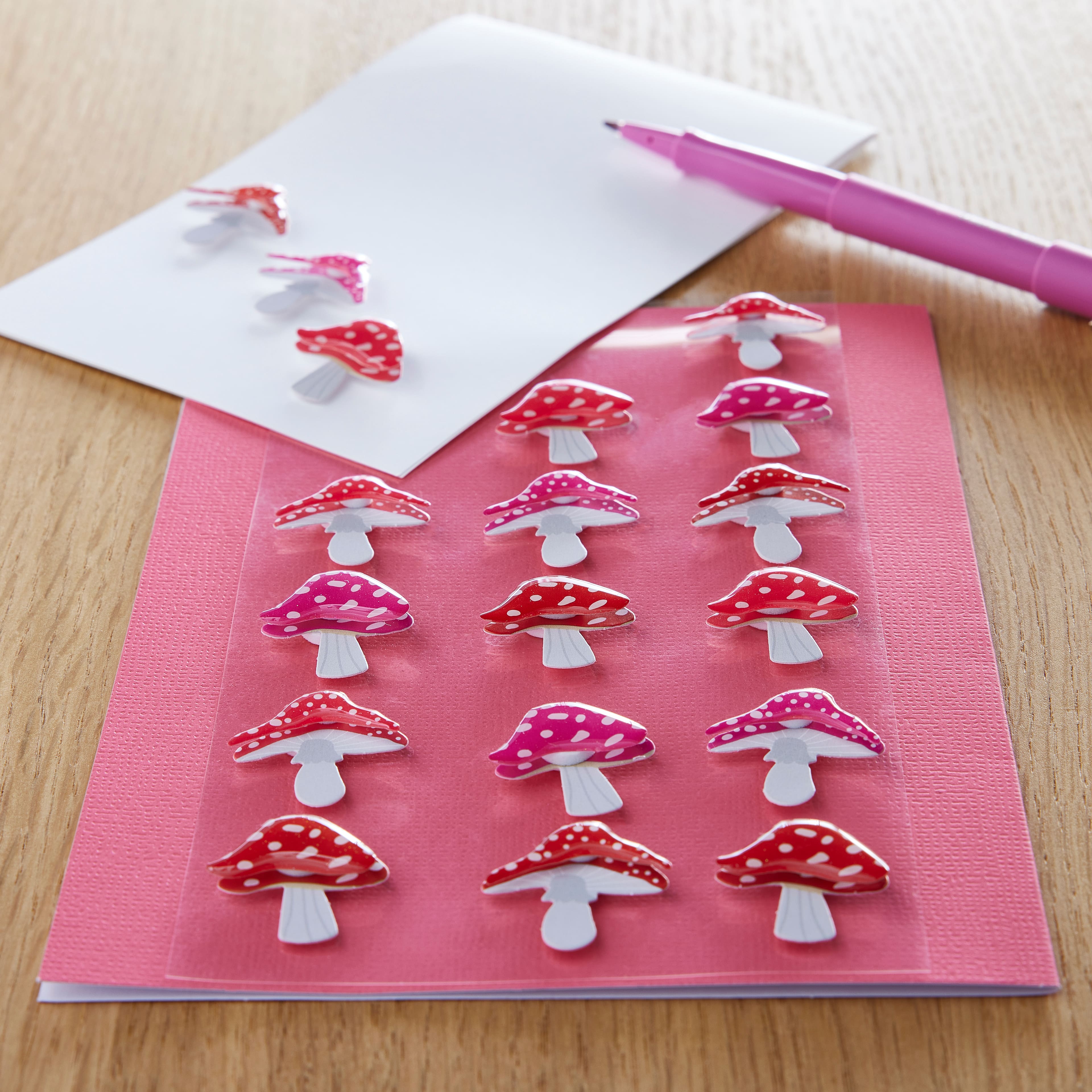 12 Packs: 18 ct. (216 total) Mushroom Stickers by Recollections™