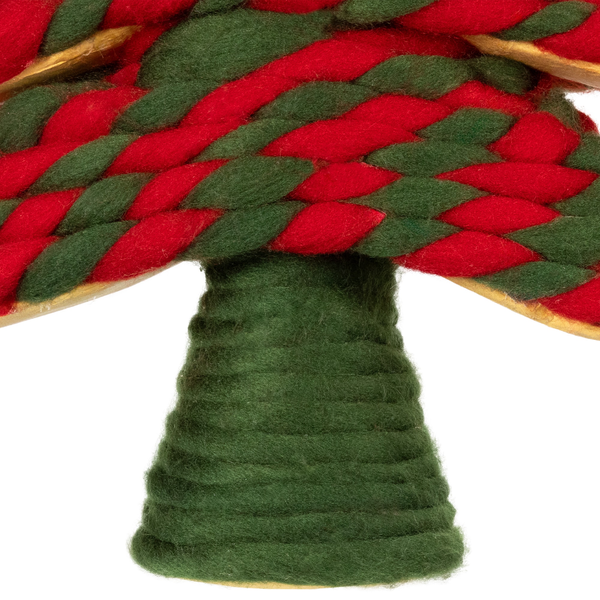 15.25" Twisted Yarn Plush Decoration Christmas Tree