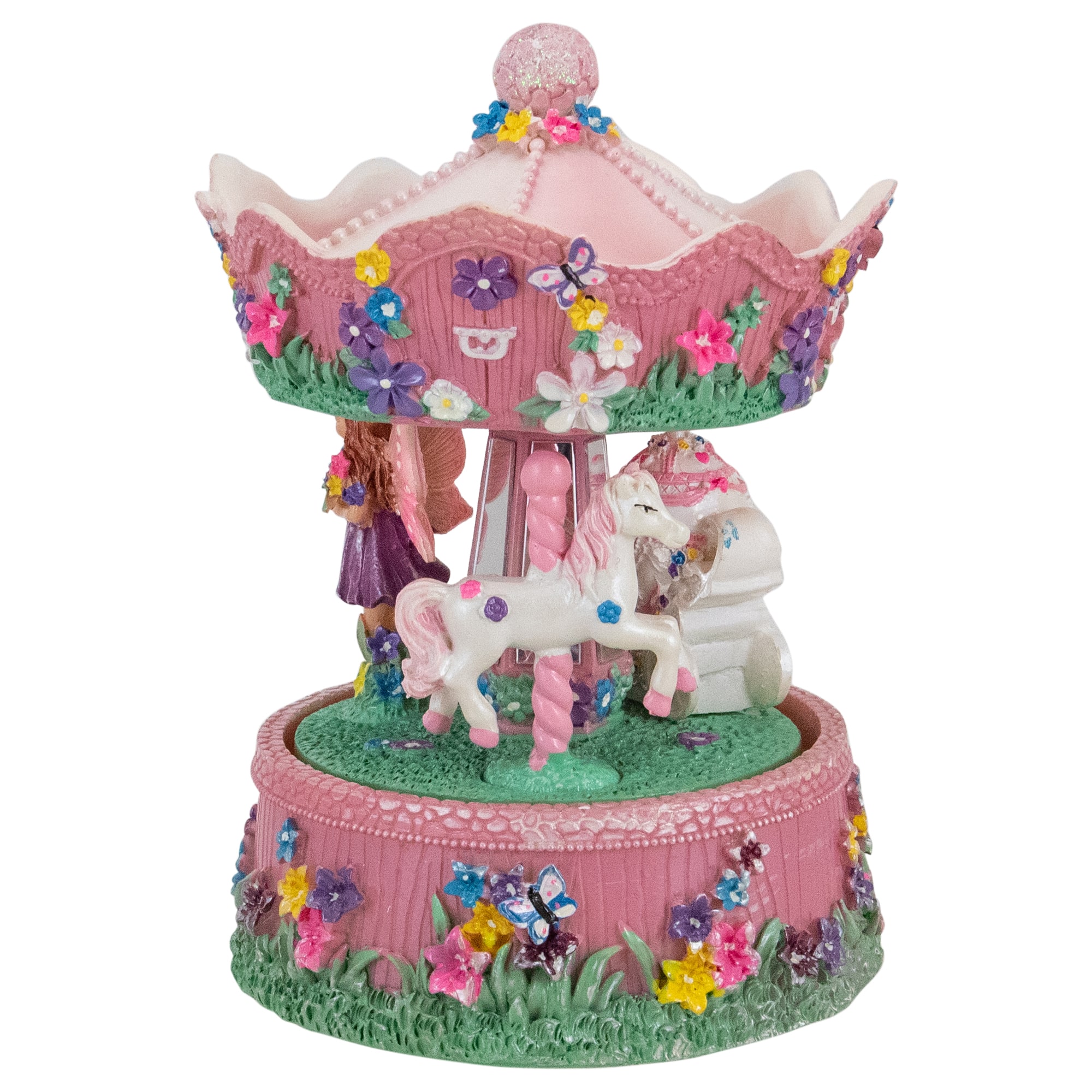 6.5&#x22; Children&#x27;s Rotating Magical Fairy Musical Carousel