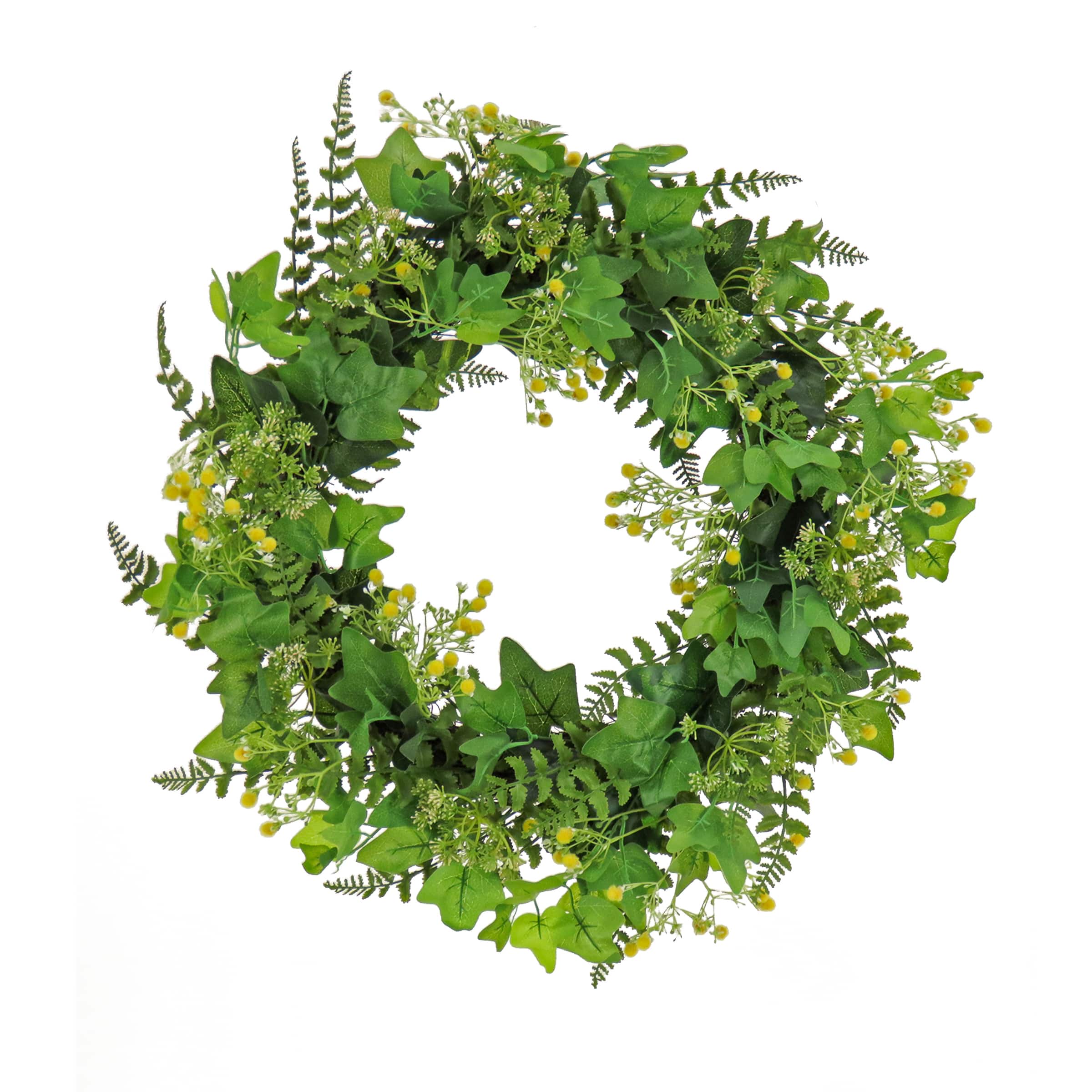24" Ivy & Fern Spring Wreath
