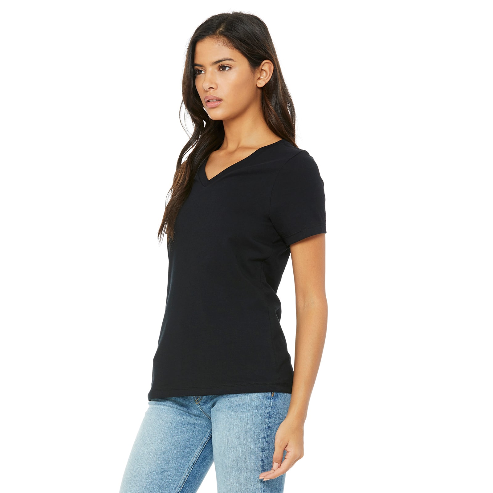 6 Pack: BELLA+CANVAS® Short Sleeve Women's V-Neck T-Shirt