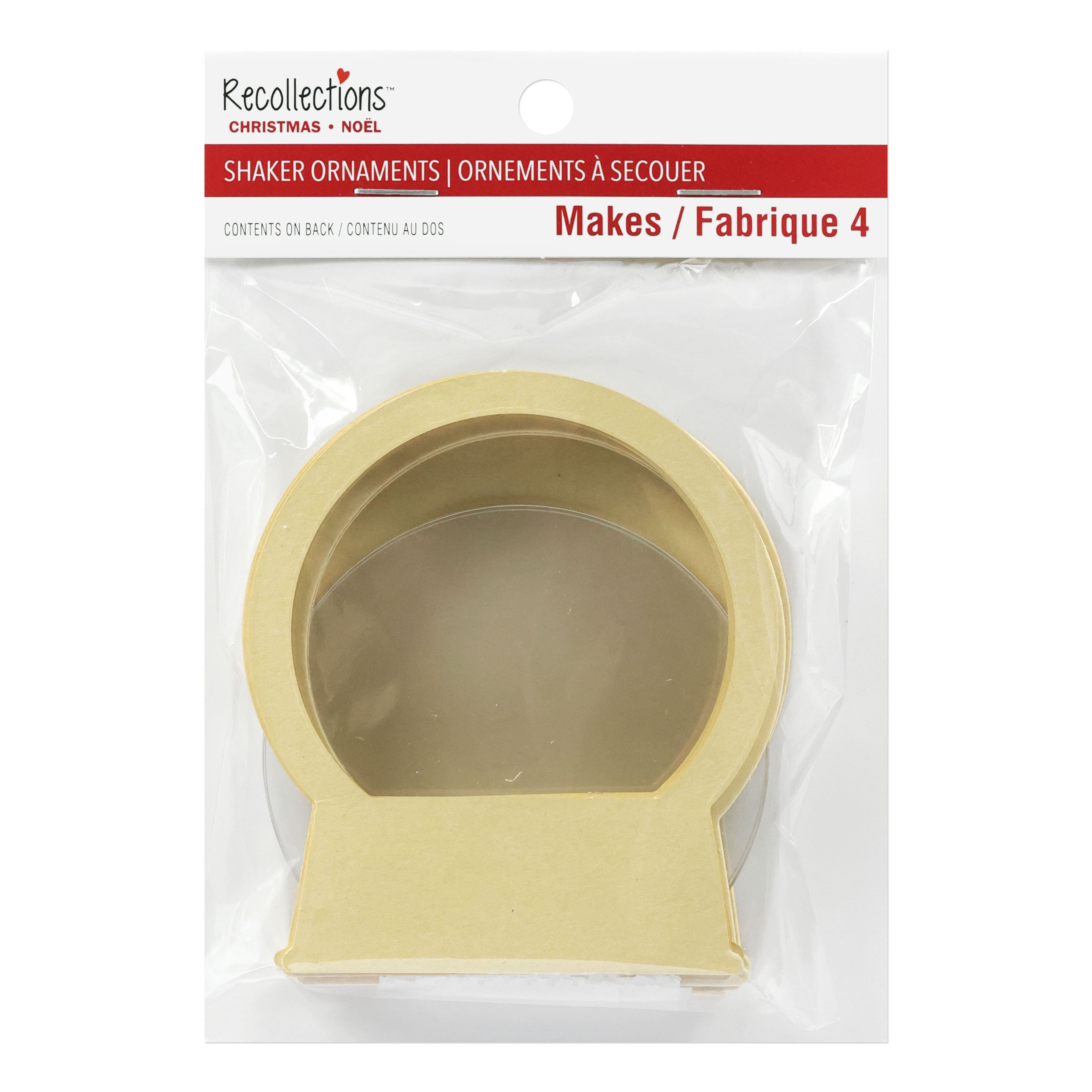 Snow Globe Shaker Ornament Kit by Recollections&#x2122;