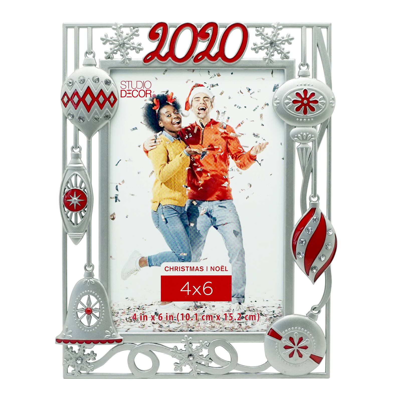 2020 Silver Ornaments 4" x 6" Frame, Christmas by Studio Décor® | Michaels