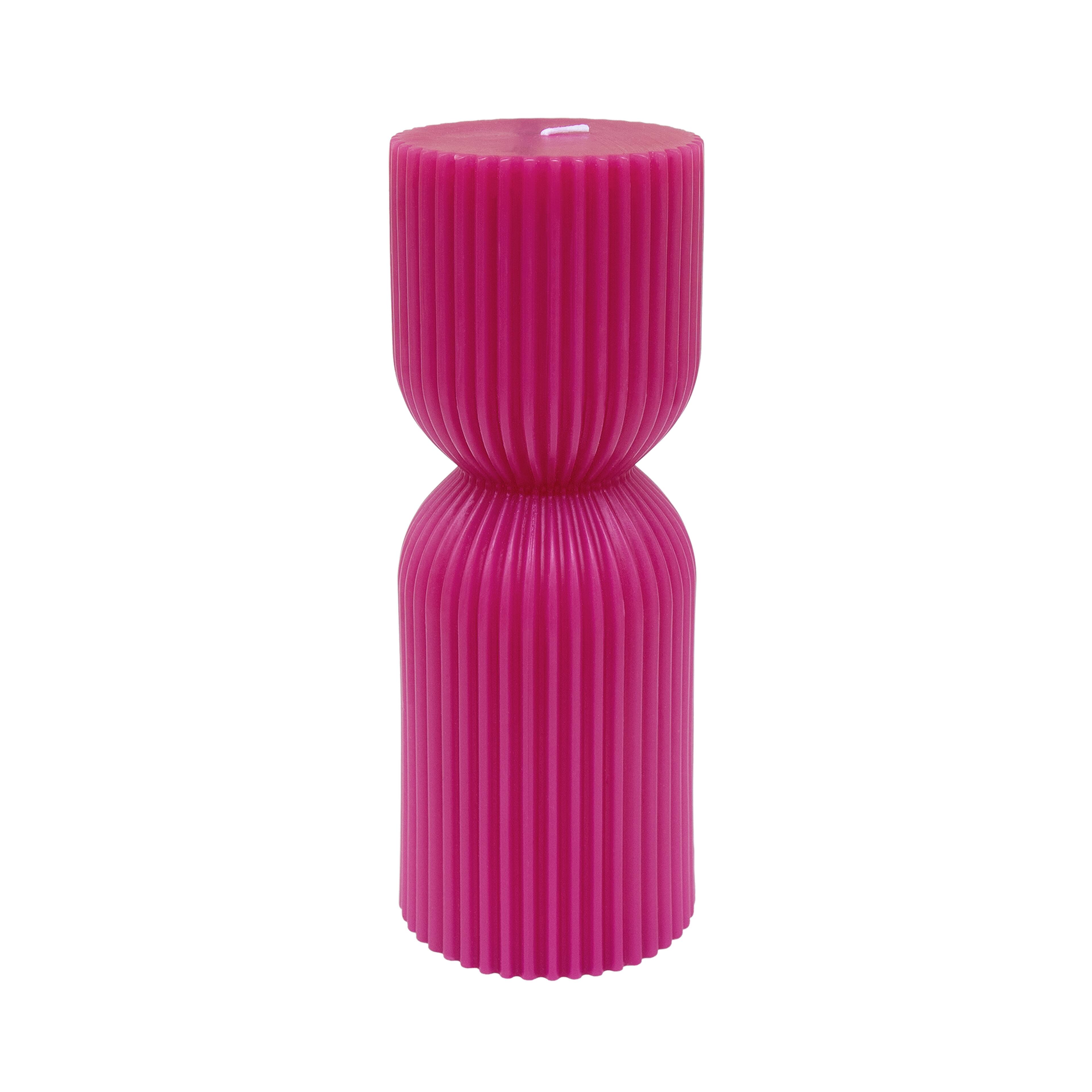 8" Ribbed Pillar Candle by Ashland®