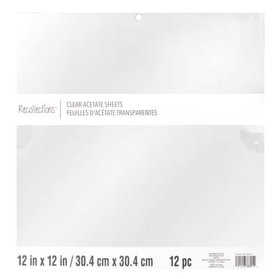 Clear Acetate Sheets by Recollections™, 6 x 6