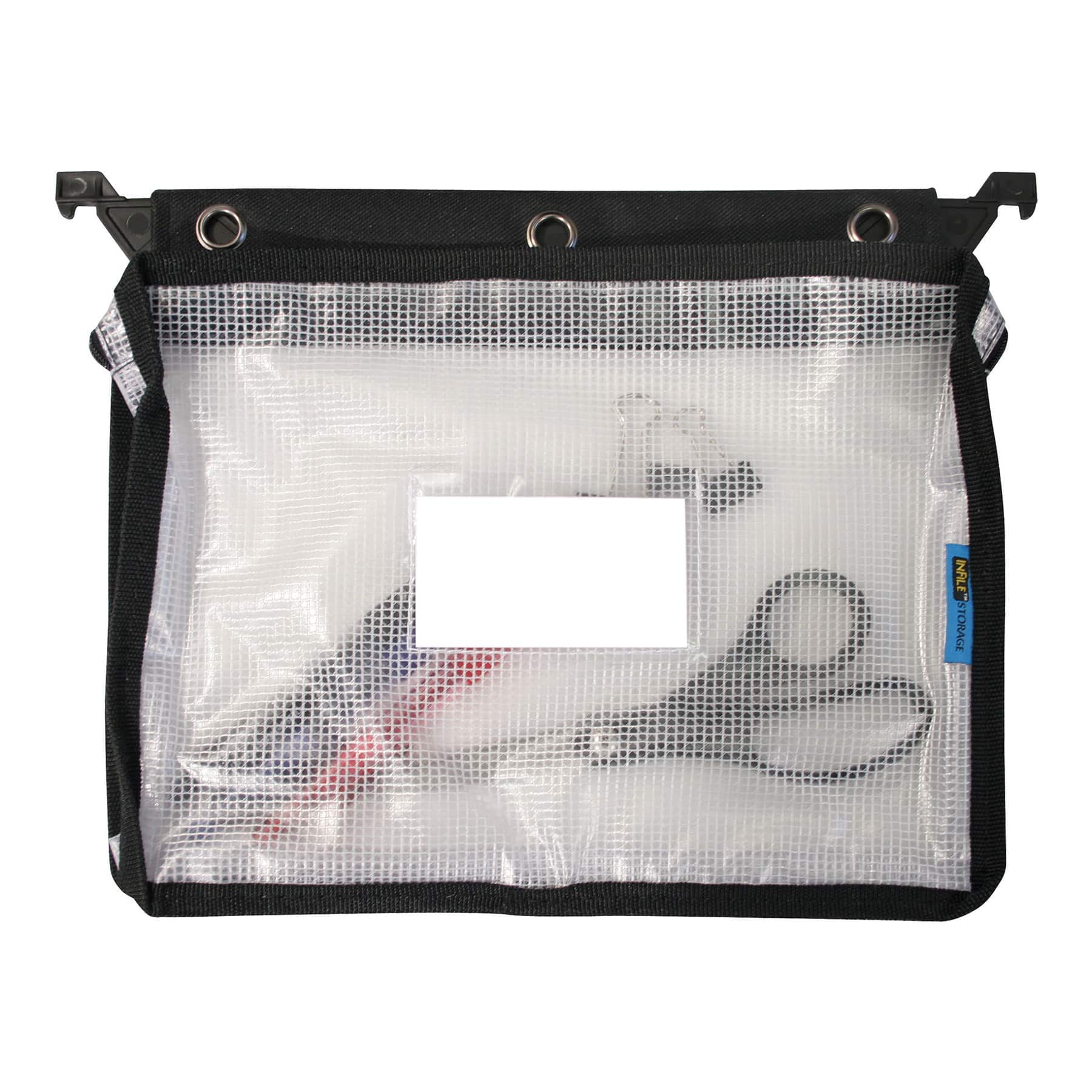 Innovative Storage Designs Clear Mesh Expanding Zipper Pouch