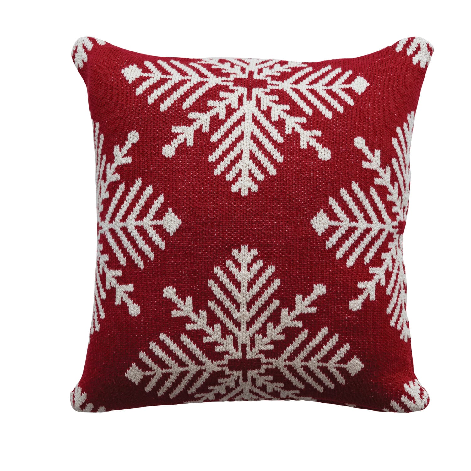 Hello Honey® Red & White Snowflake Pillow
