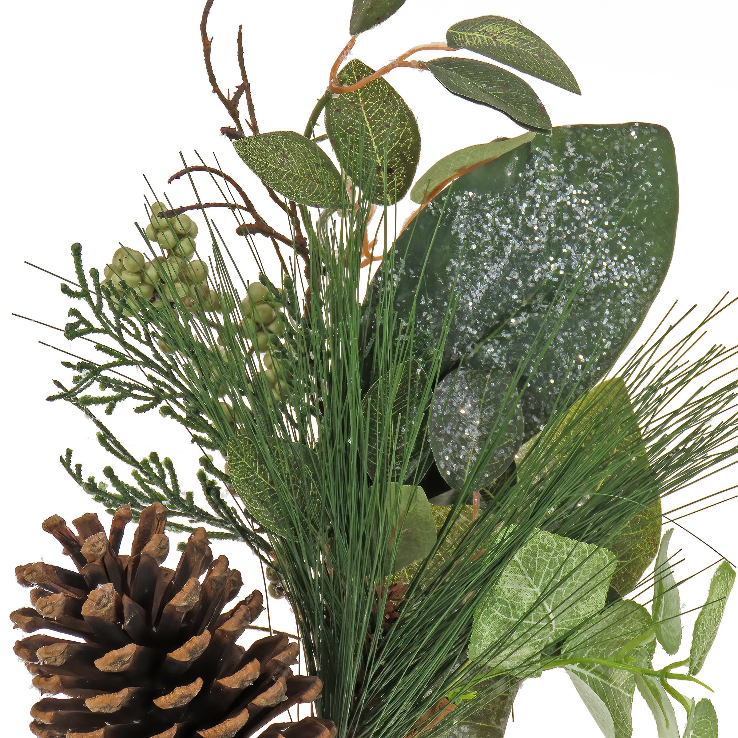 Frosted Pine, Berry & Pinecone Pick