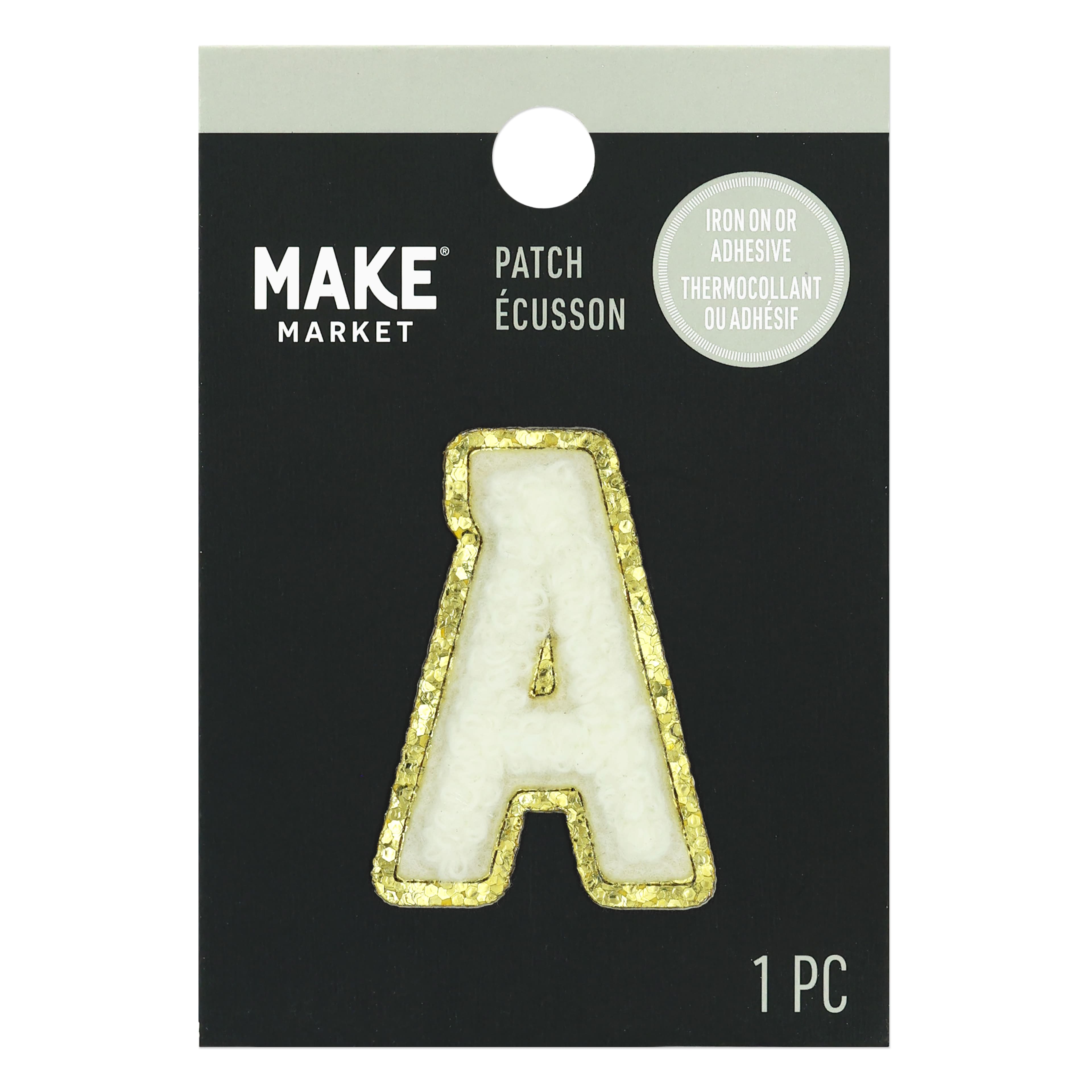 1.5" White Chenille Patch by Make Market®
