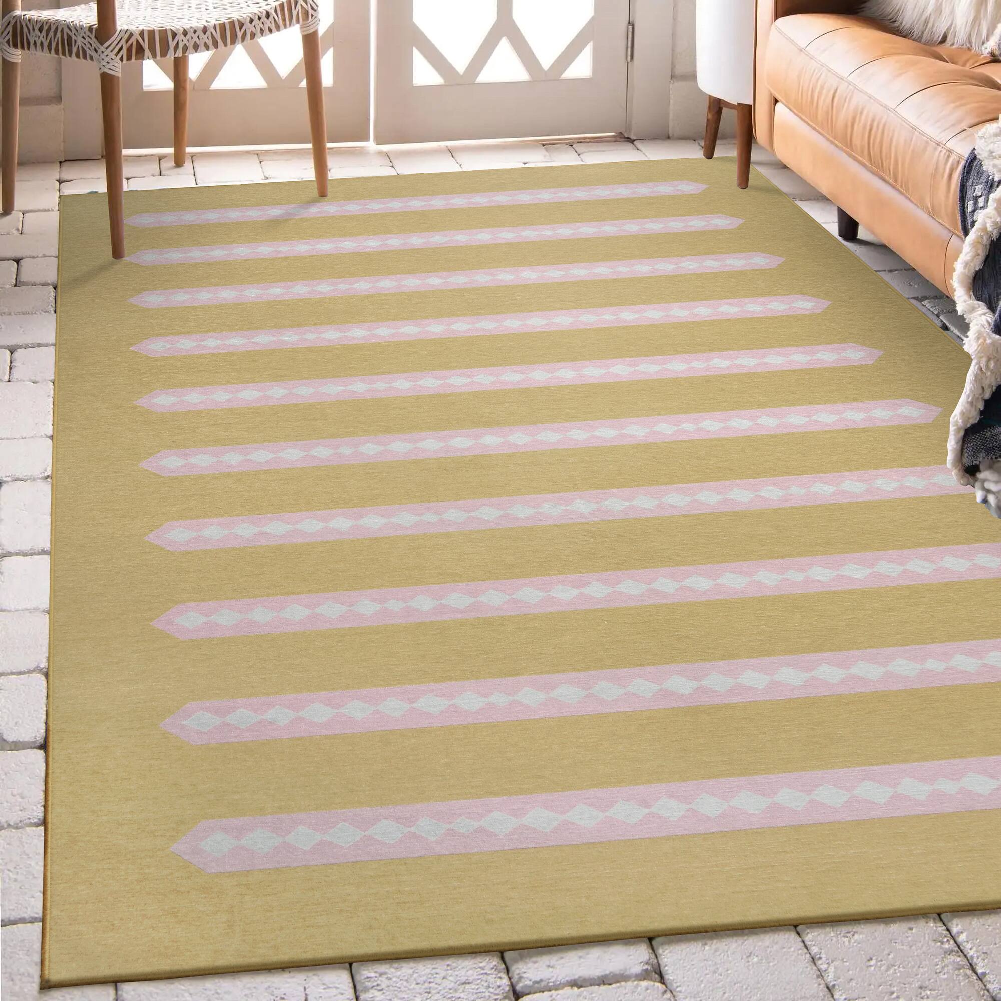 My Magic Carpet Dash &#x26; Dot Washable Rug