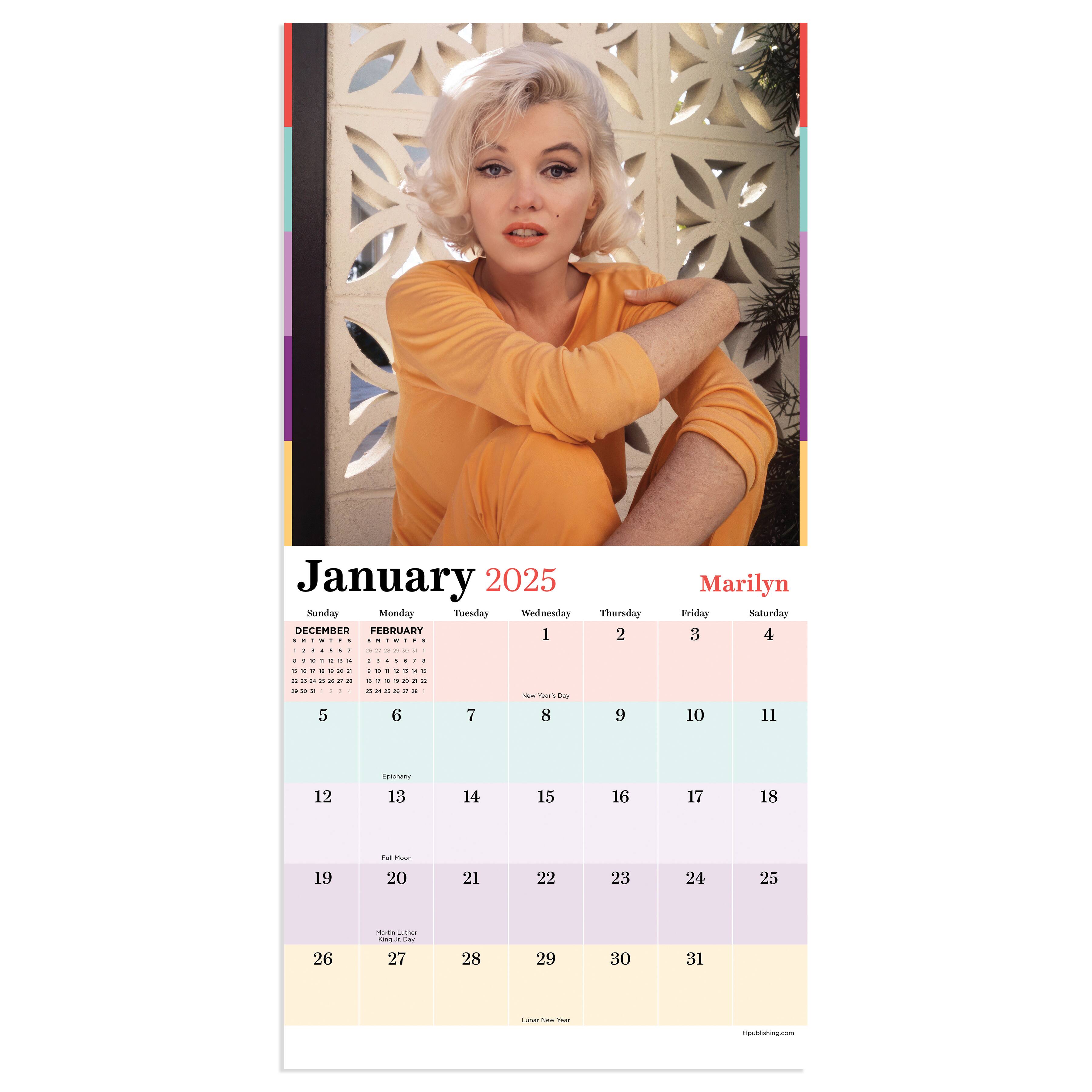 TF Publishing 2025 Marilyn Monroe Mini Calendar
