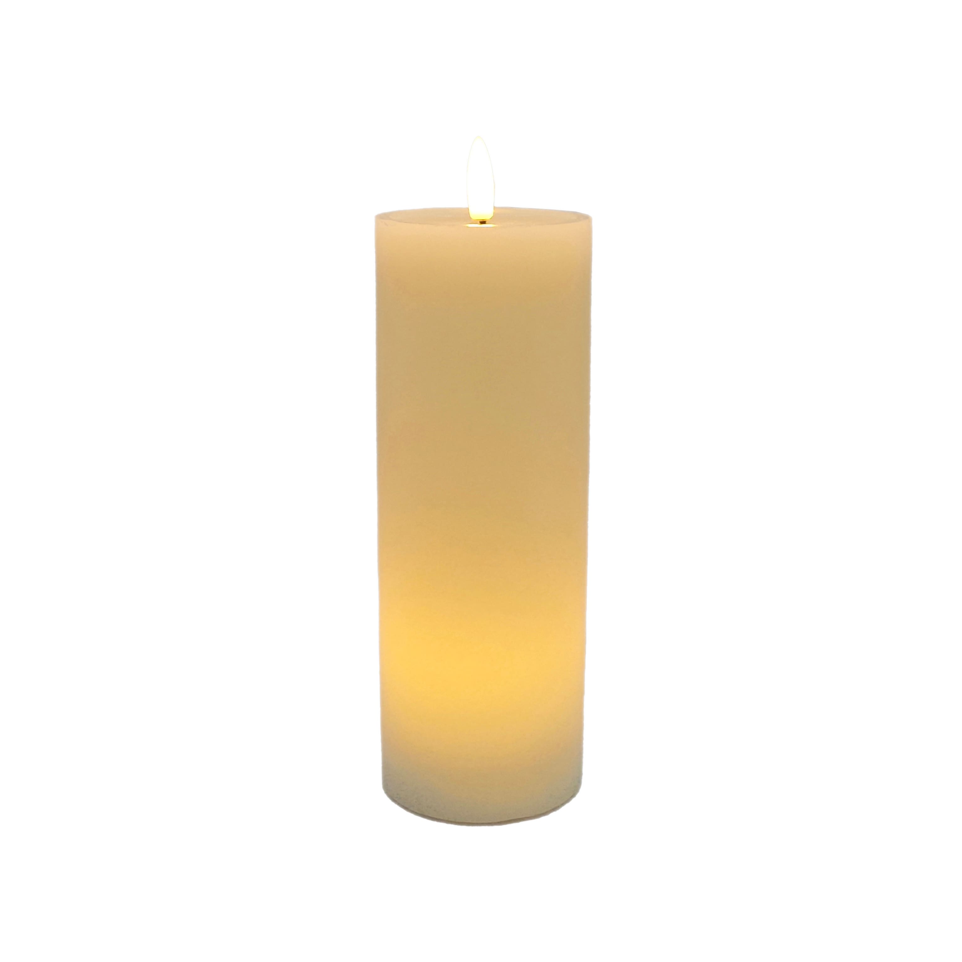 3&#x22; x 8&#x22; LED Wax Pillar Flickering Candle by Ashland&#xAE;