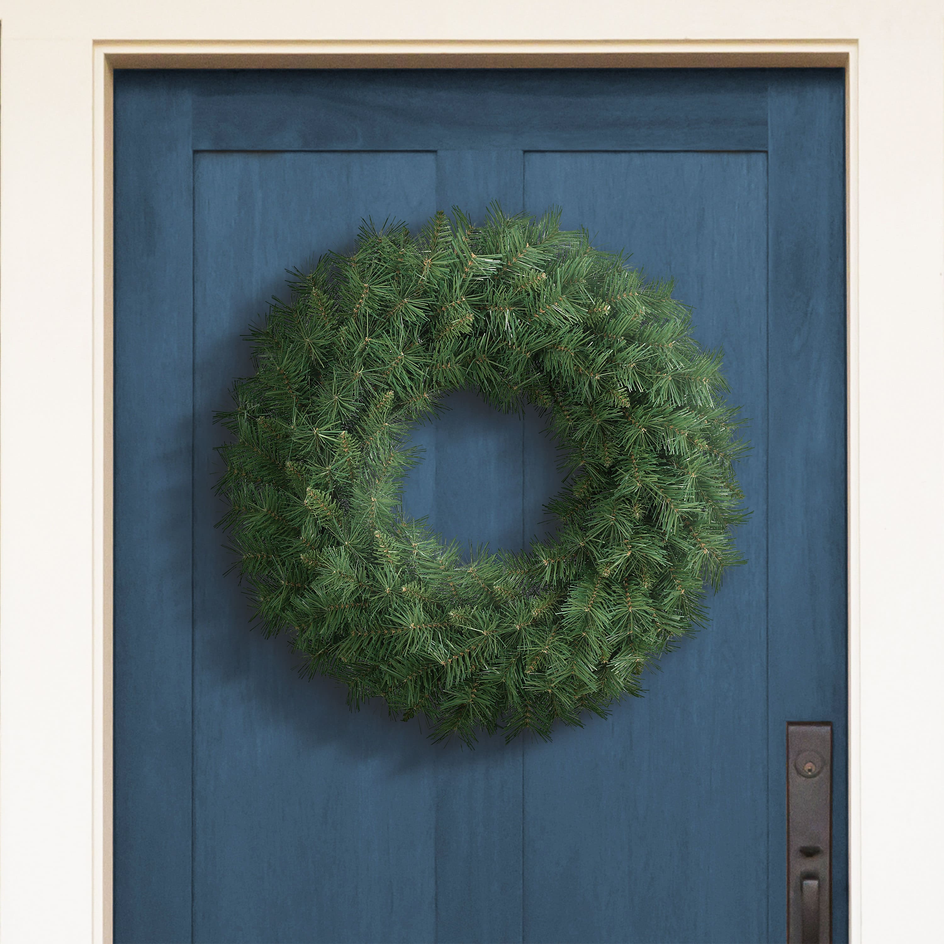 24&#x22; Round Valley Pine Wreath