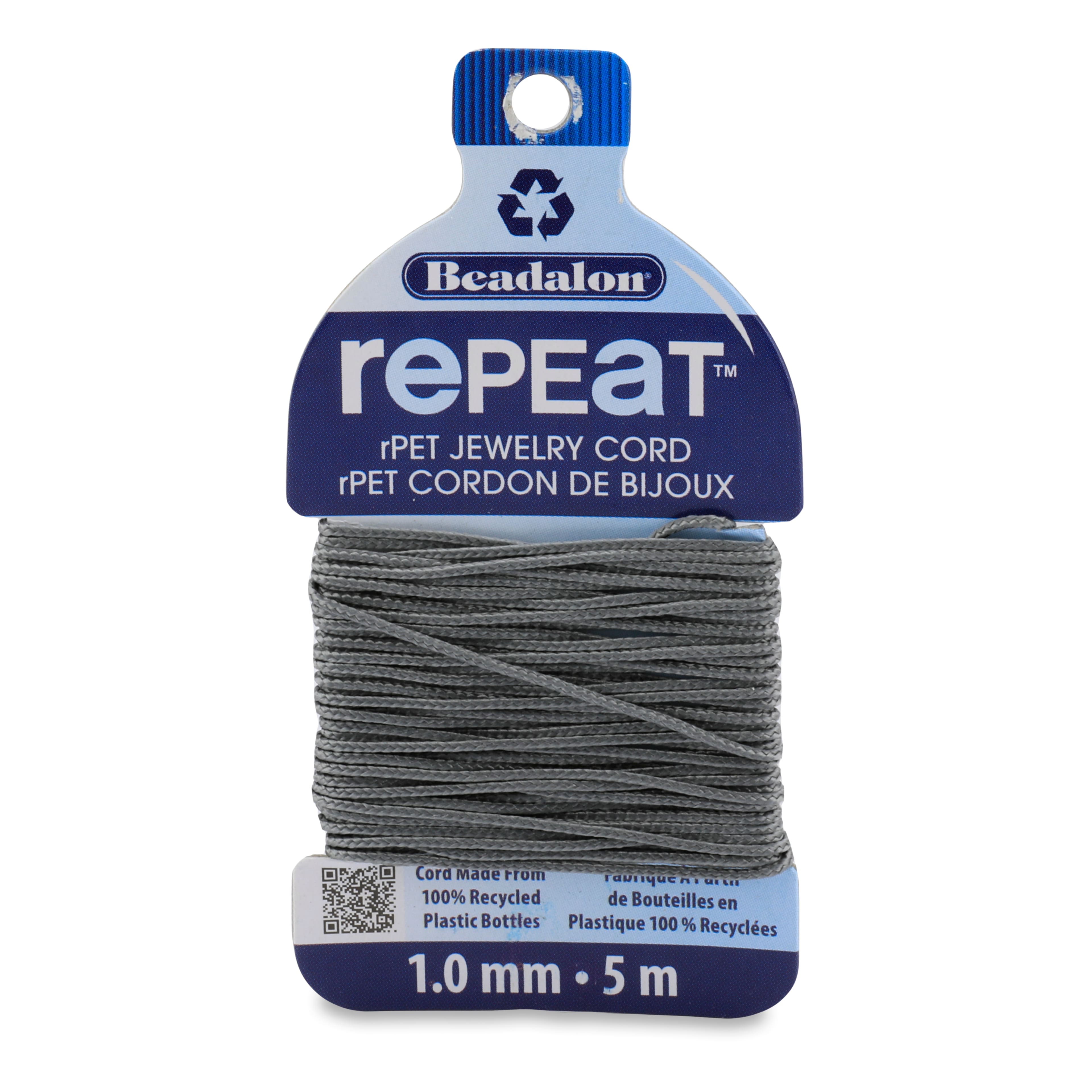 Cordon pour bijoux en plastique recycl&#xE9; de 1&#xA0;mm RePEaT de Beadalon