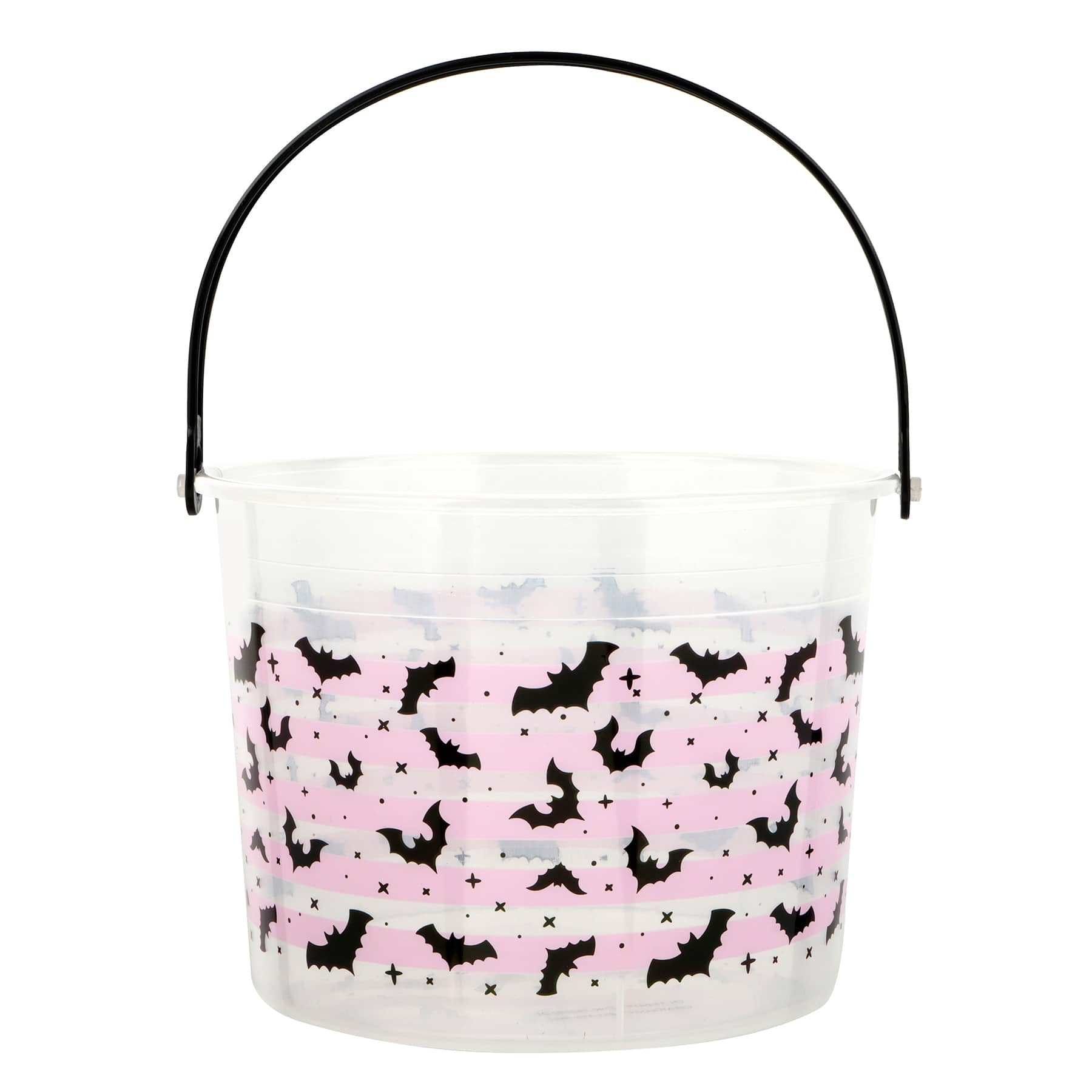 6.25&#x22; Black Bat Plastic Bucket by Creatology&#x2122;