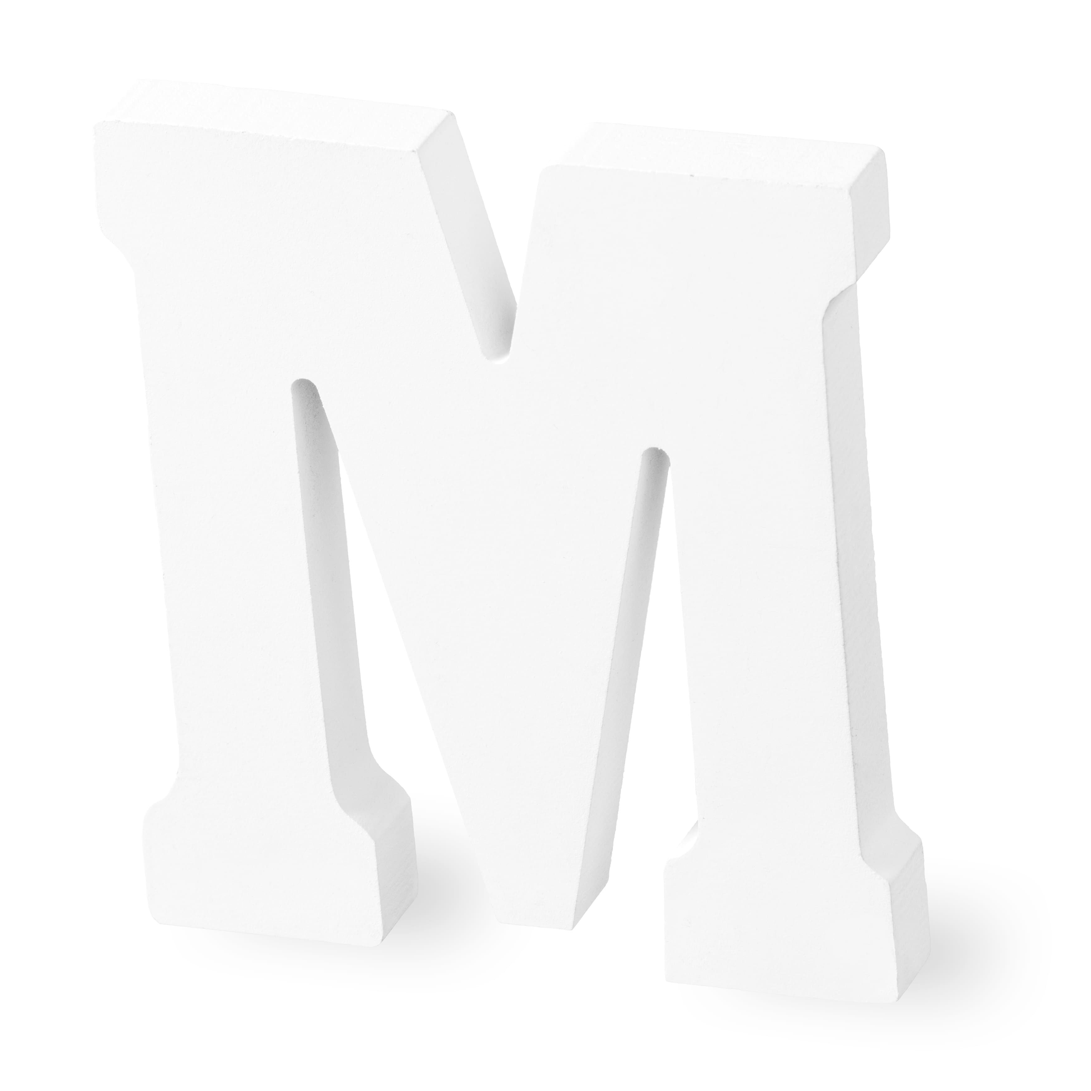 12 Pack: 4.75&#x22; White Wood Letter by Make Market&#xAE;