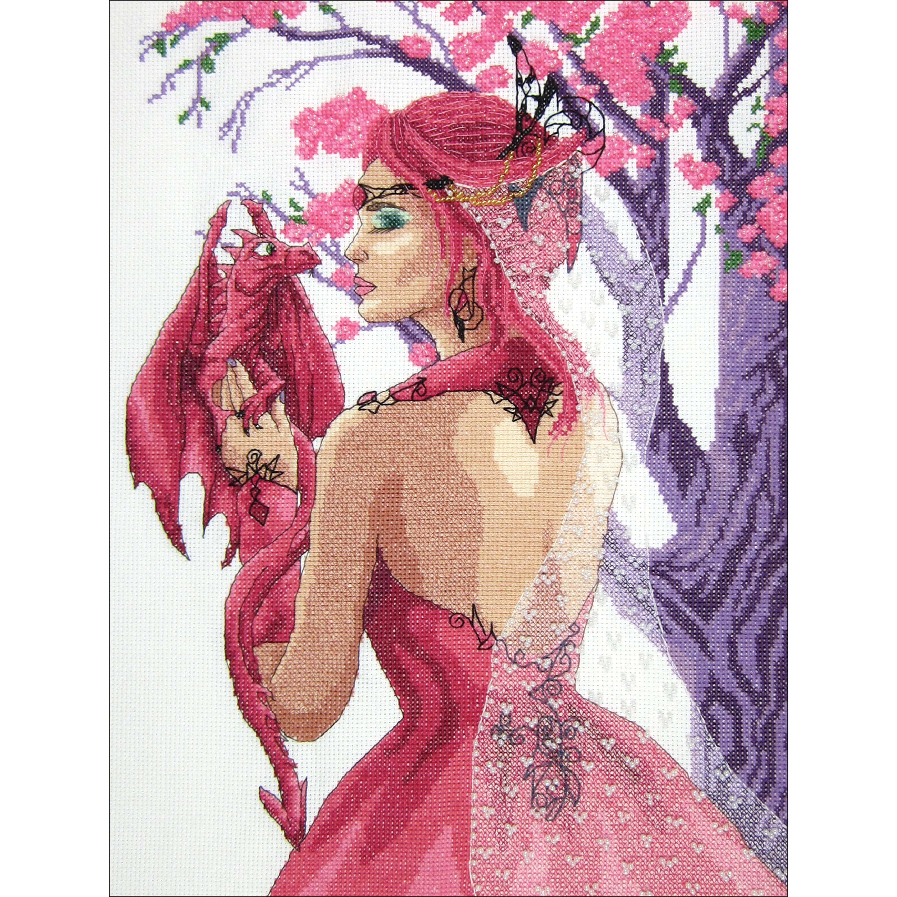 Janlynn® Dragon Princess Counted Cross Stitch Kit