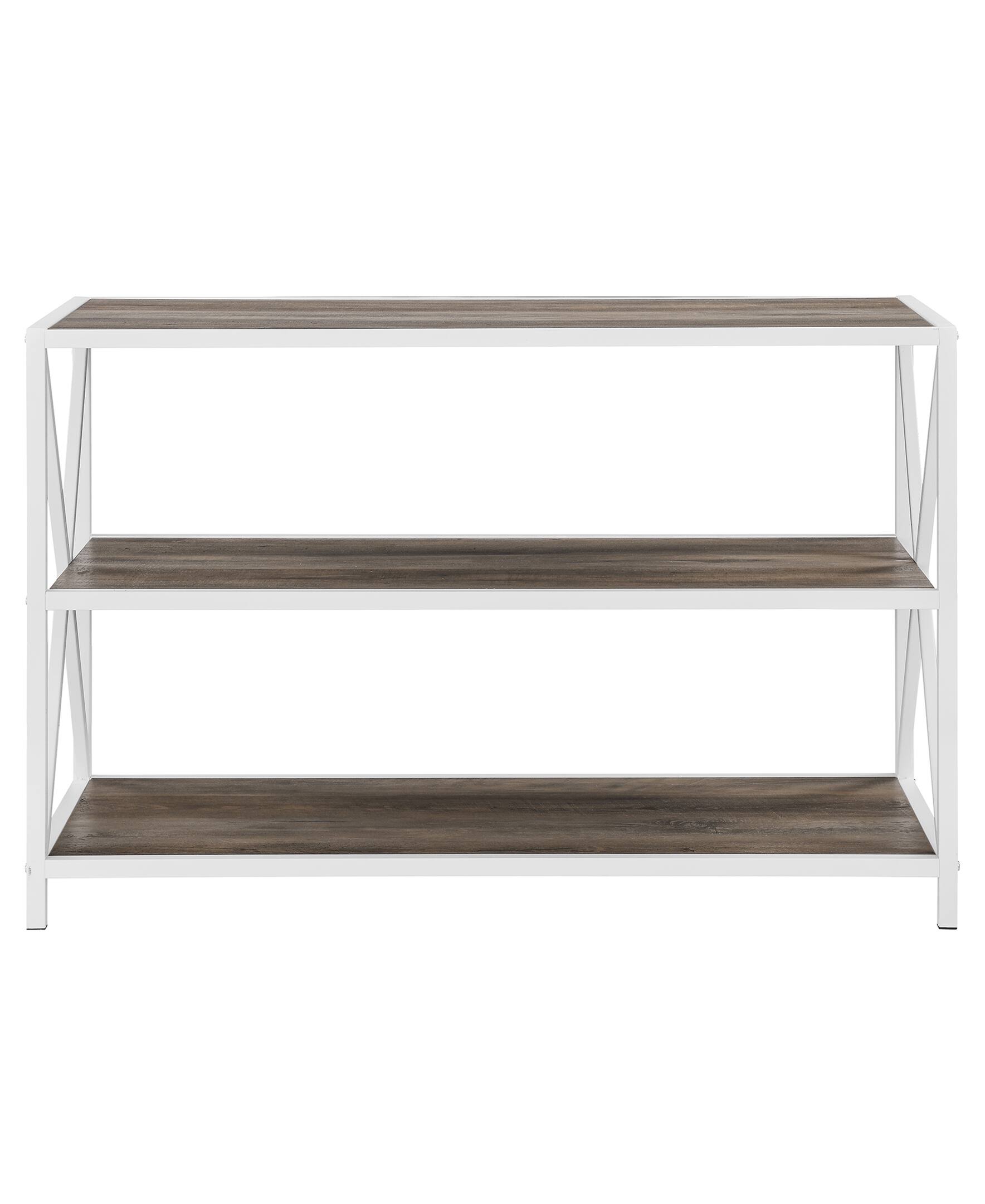 Walker Edison Gray Wash XFrame Industrial Wood Bookshelf Michaels