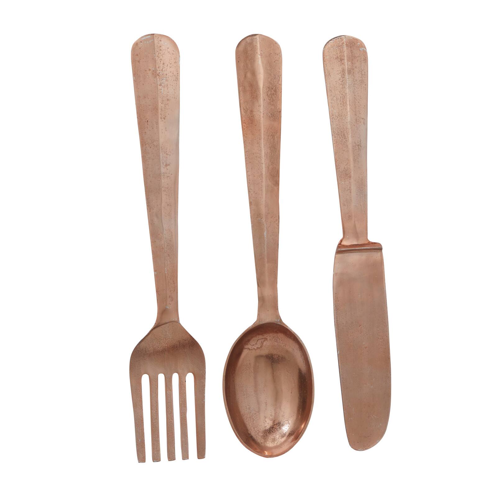 Copper Aluminum Utensils Wall Decor
